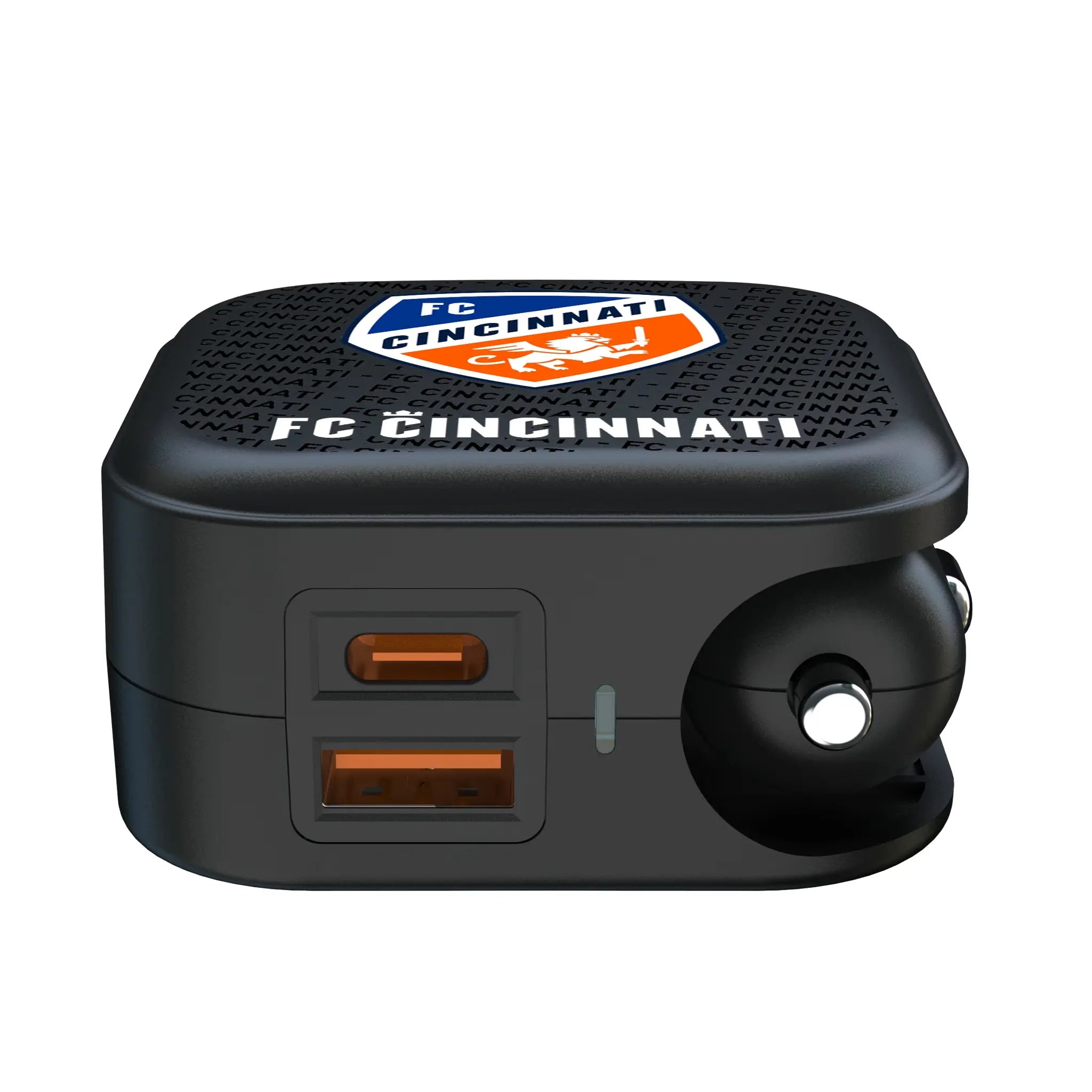 FC Cincinnati Text Backdrop 2 in 1 USB A/C Charger
