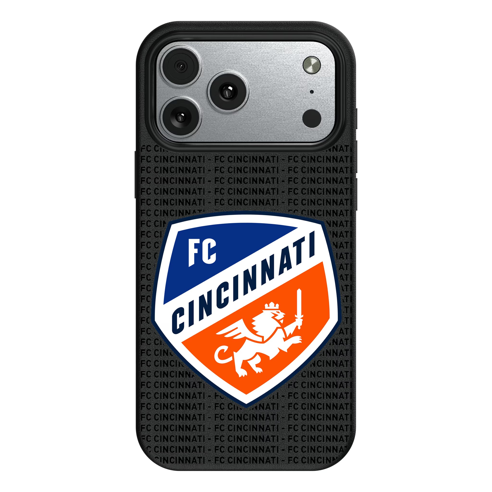 FC Cincinnati Text Backdrop iPhone MagSafe Compatible Phone Case for Apple iPhone#Device_iPhone 17 Pro Max