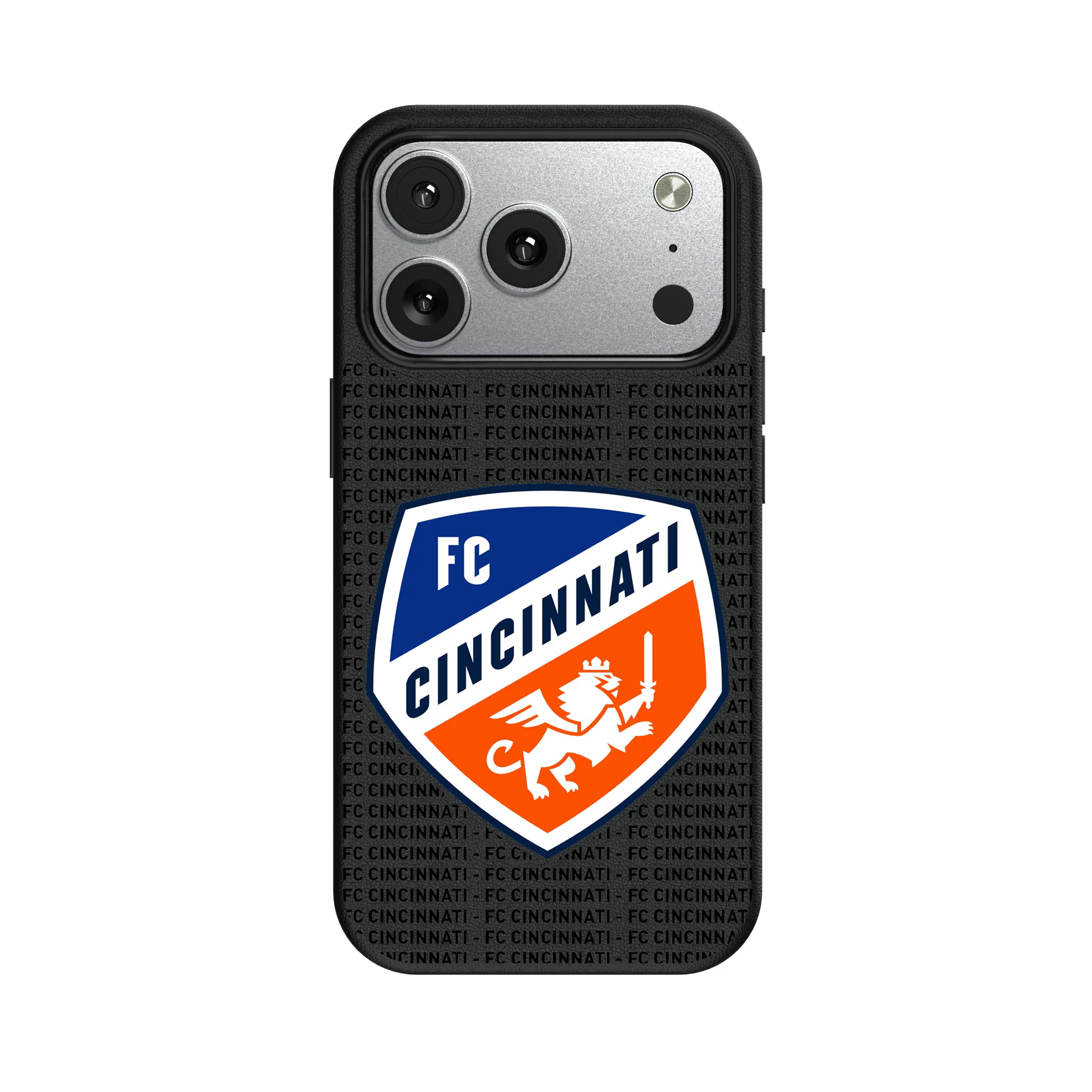FC Cincinnati Text Backdrop iPhone MagSafe Compatible Phone Case for Apple iPhone#Device_iPhone 17 Pro