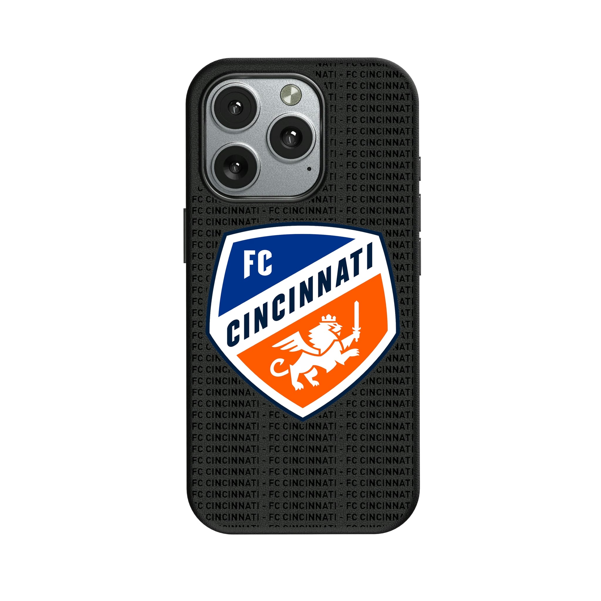FC Cincinnati Text Backdrop iPhone MagSafe Compatible Phone Case for Apple iPhone