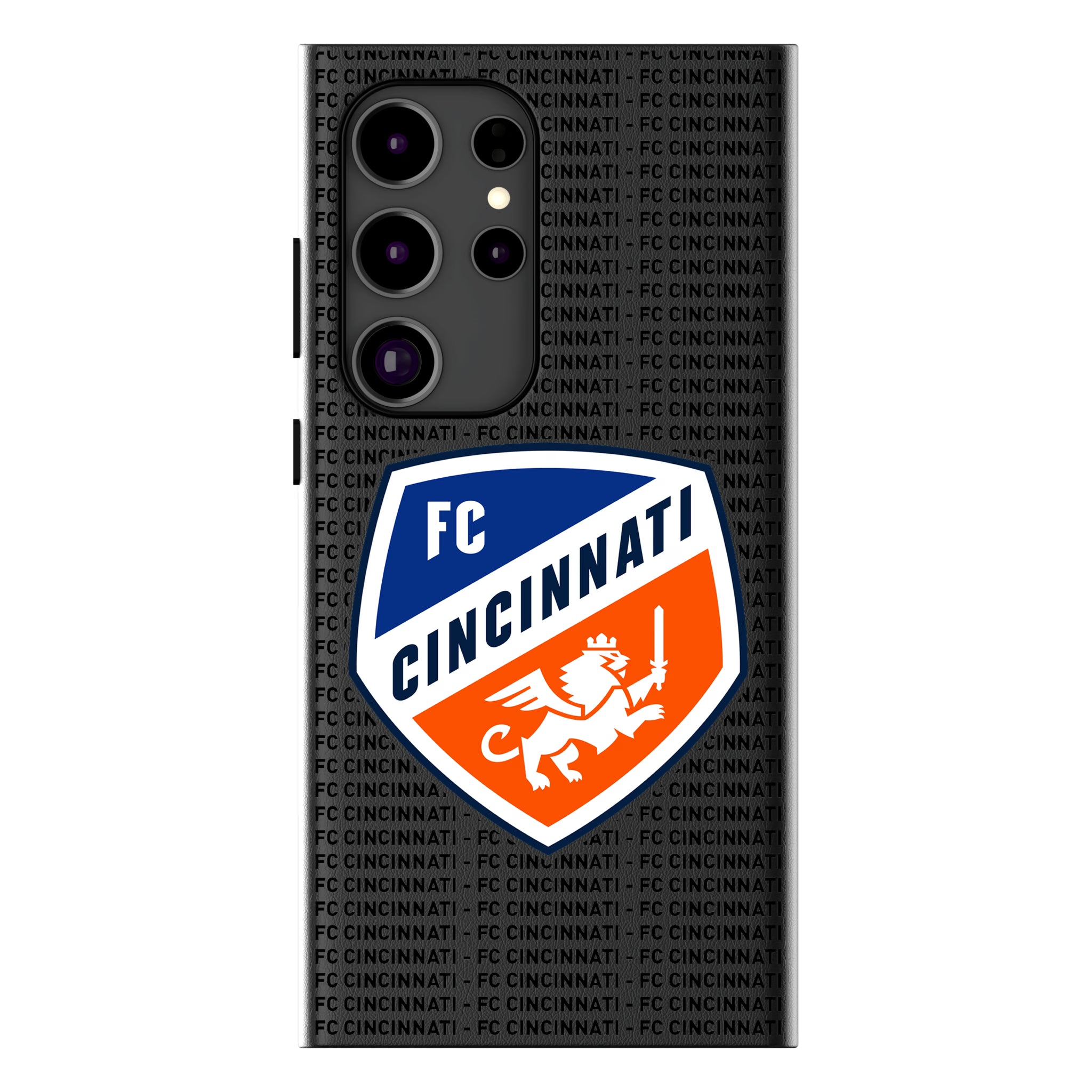 FC Cincinnati Text Backdrop Galaxy MagSafe Compatible Phone Case for Samsung Galaxy