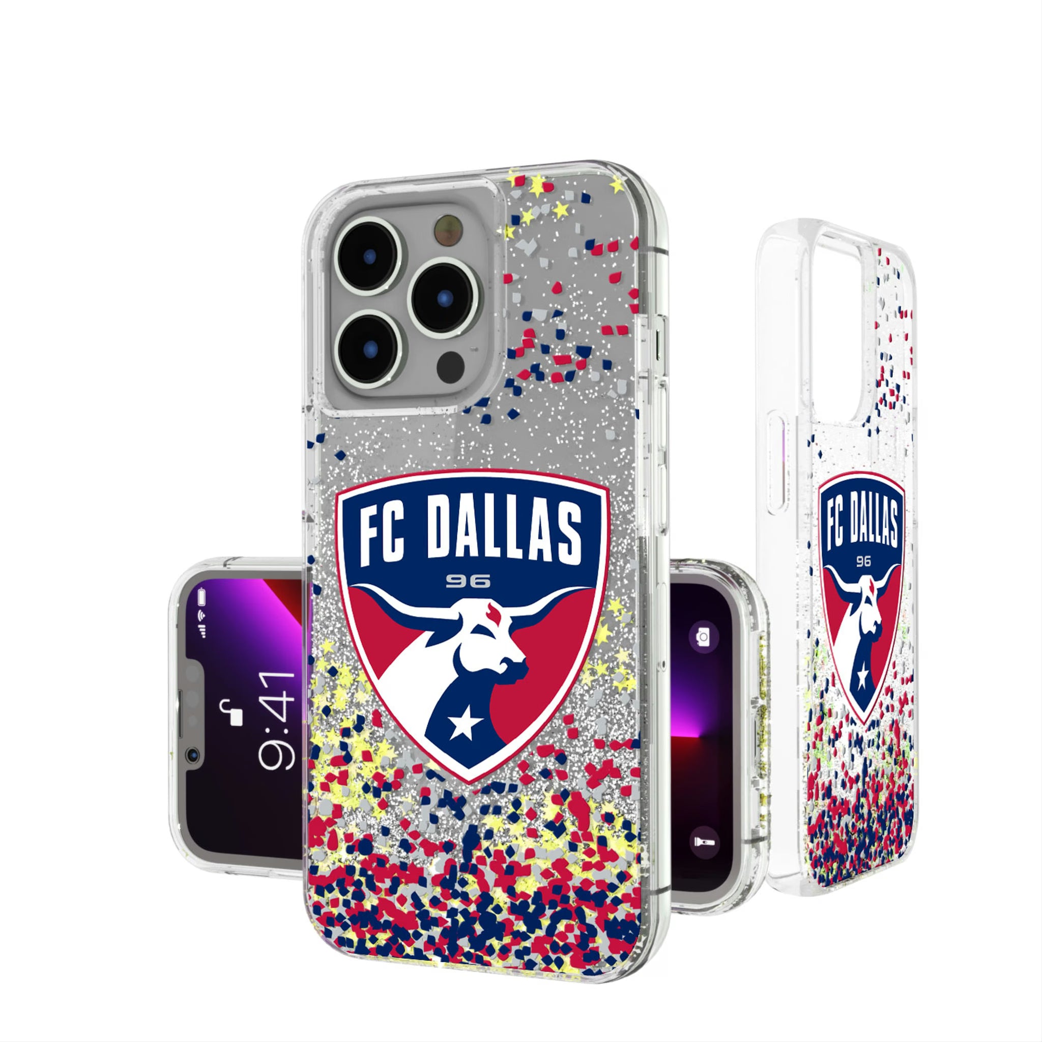 FC Dallas Confetti iPhone Glitter Phone Case for Apple iPhone
