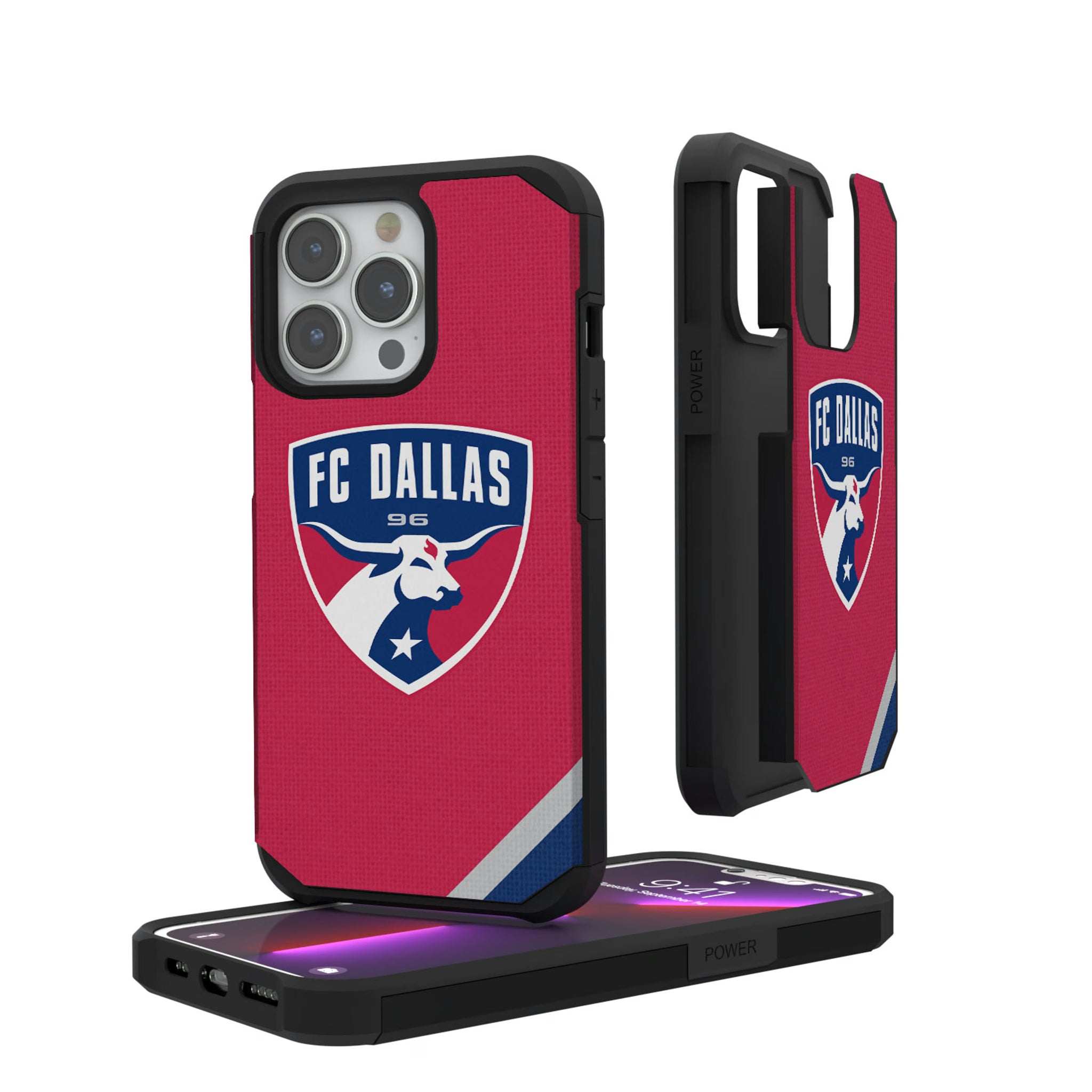 FC Dallas Diagonal Stripe iPhone Rugged Phone Case for Apple iPhone