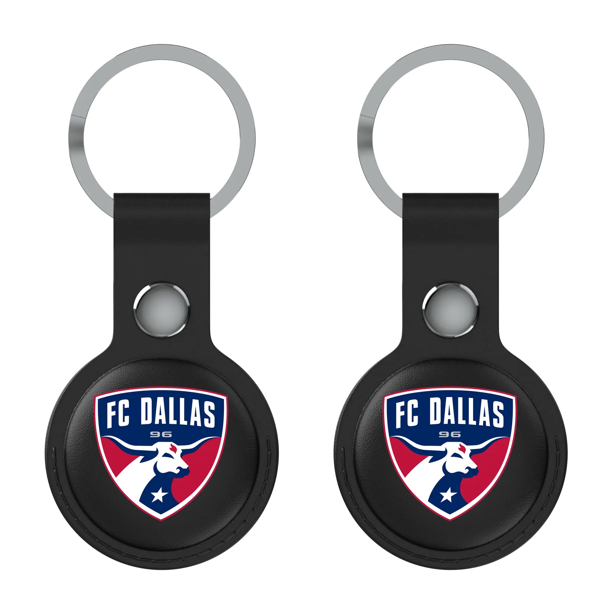 FC Dallas Insignia AirTag Black Airtag Holder 2-Pack
