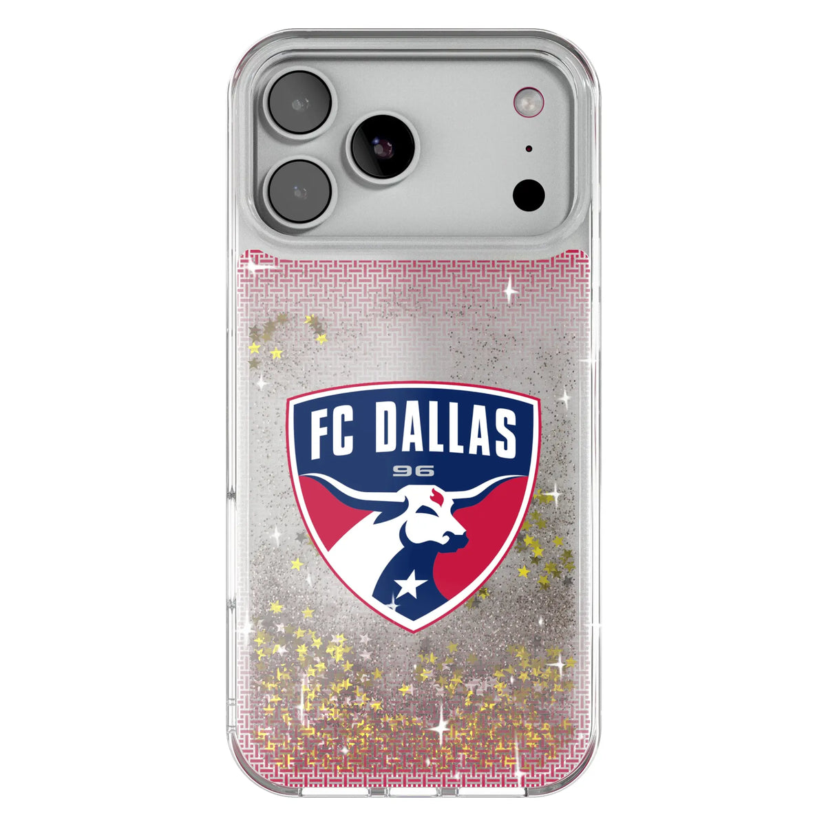 FC Dallas Linen Glitter Phone Case for Apple iPhone