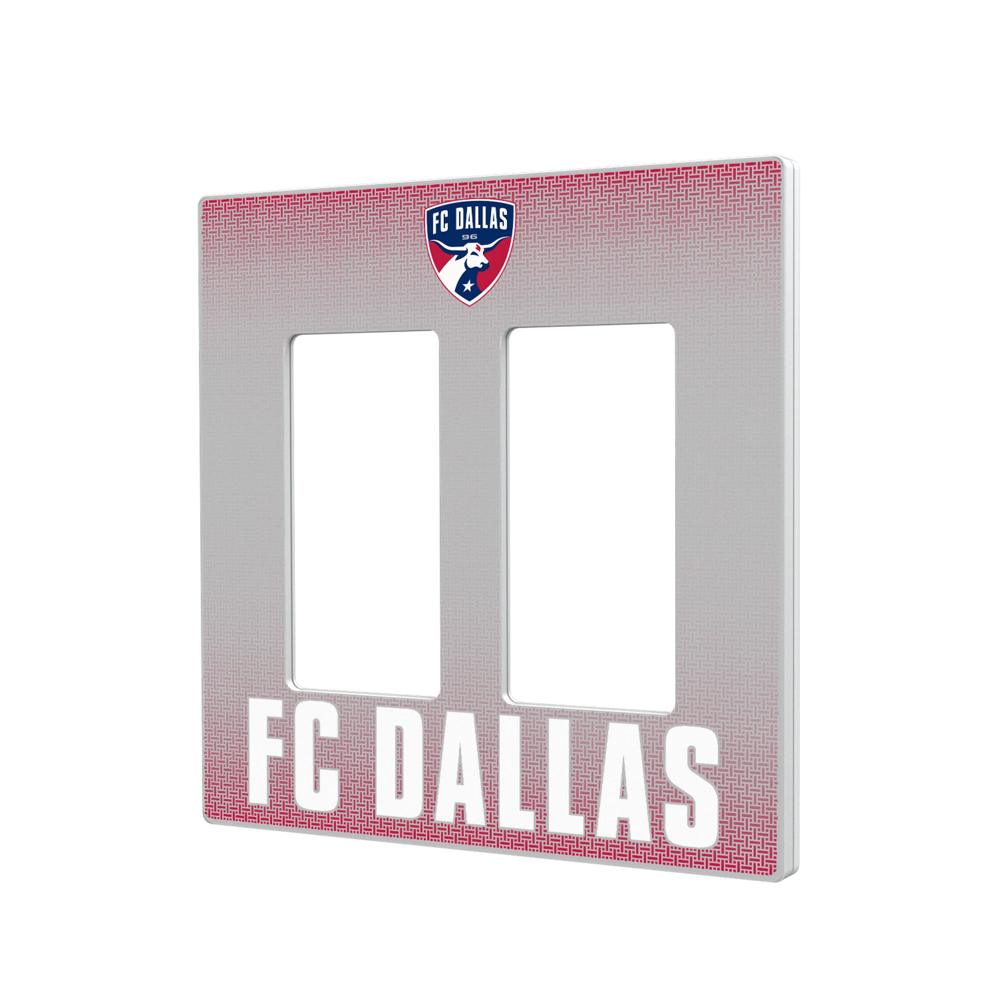 FC Dallas Linen Hidden-Screw Light Switch Plate#Style_Double Rocker