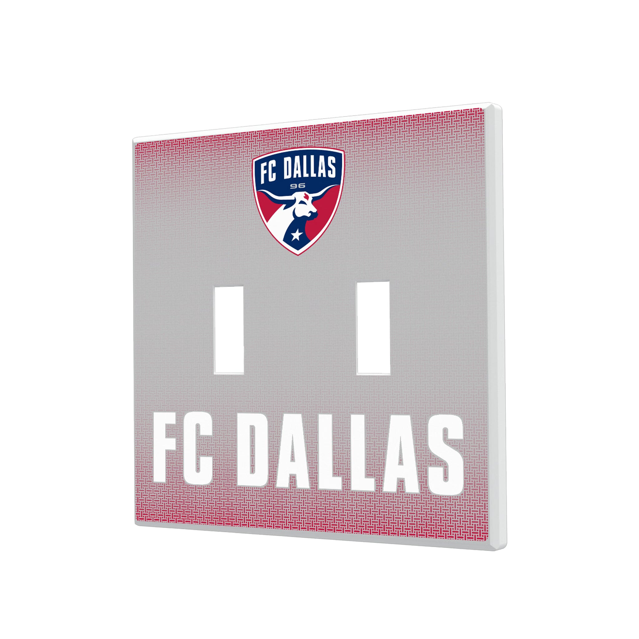 FC Dallas Linen Hidden-Screw Light Switch Plate#Style_Double Toggle