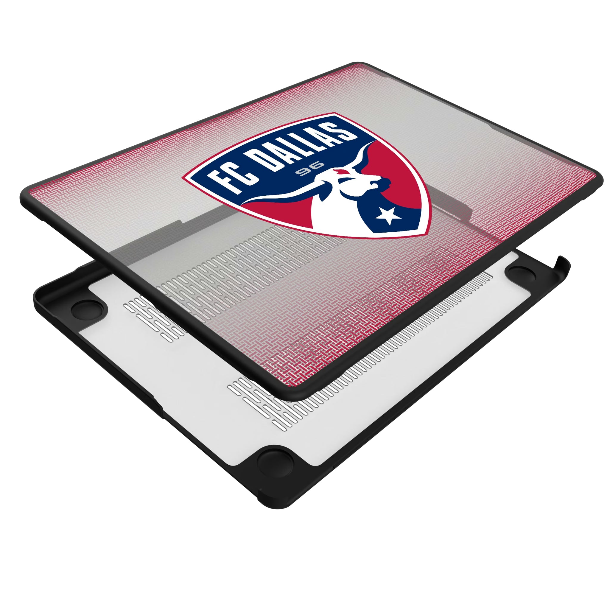 FC Dallas Linen MacBook Laptop Case for Apple MacBook - Isometric View#Device_MacBook Pro (14-inch, 2021) / MacBook Pro (14-inch, 2023) / MacBook Pro (14-inch, 2024)