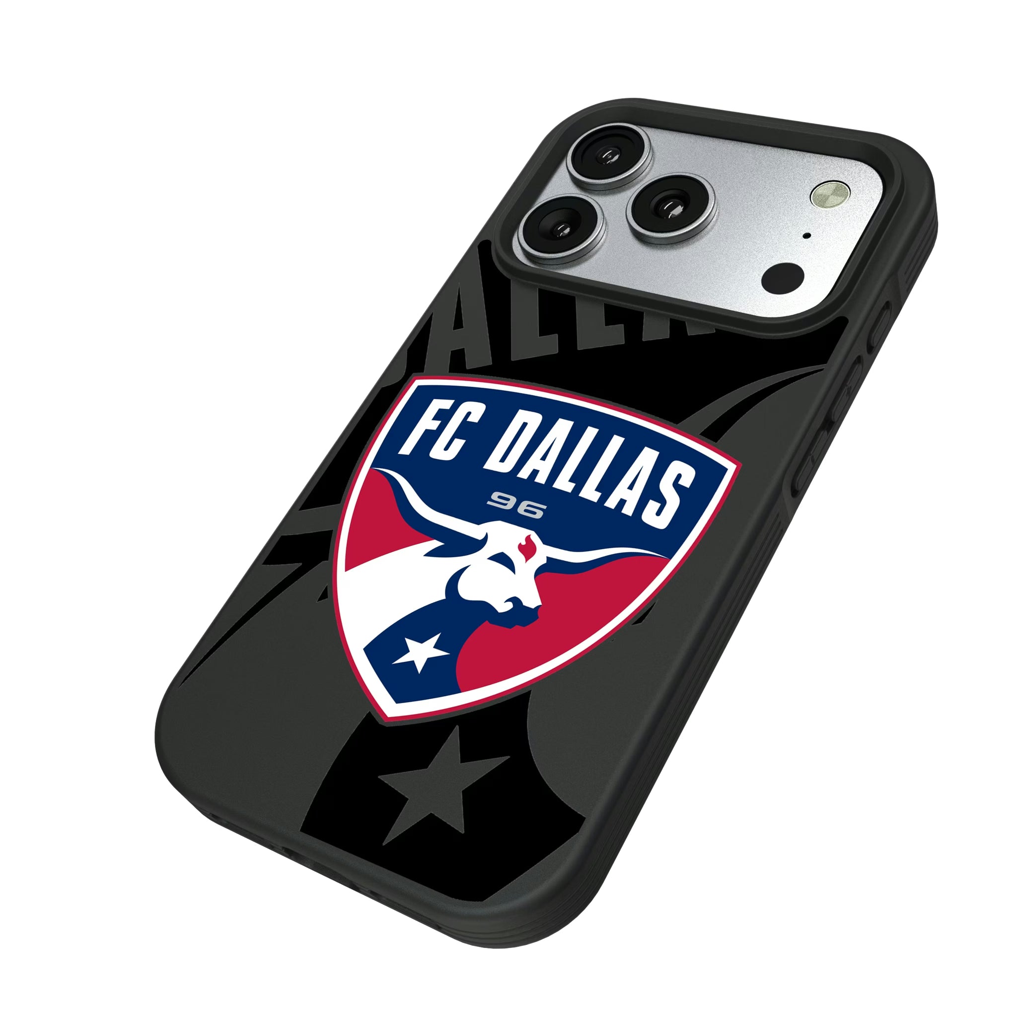 FC Dallas Monocolor Tilt iPhone Bump Phone Case for Apple iPhone - Isometric View#Device_iPhone 17 Pro