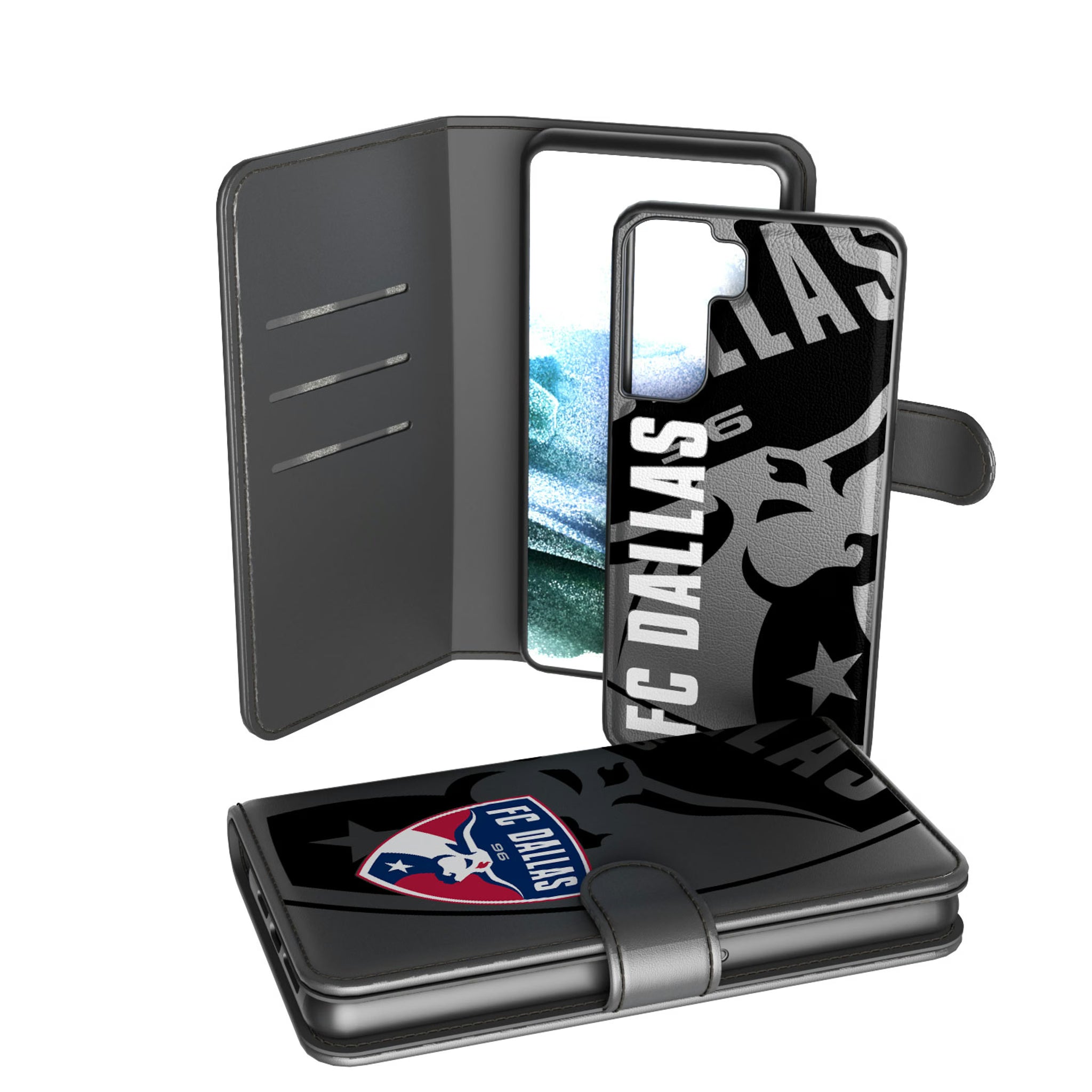 FC Dallas Monocolor Tilt Galaxy Wallet Phone Case for Samsung Galaxy