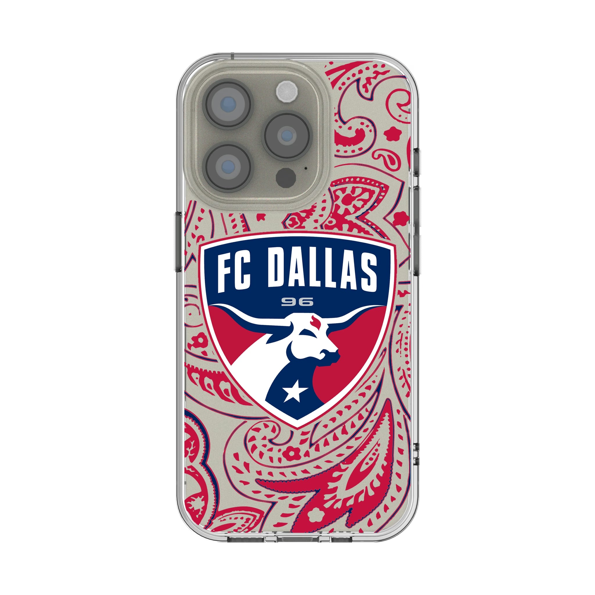 FC Dallas Paisley iPhone Clear Phone Case for Apple iPhone