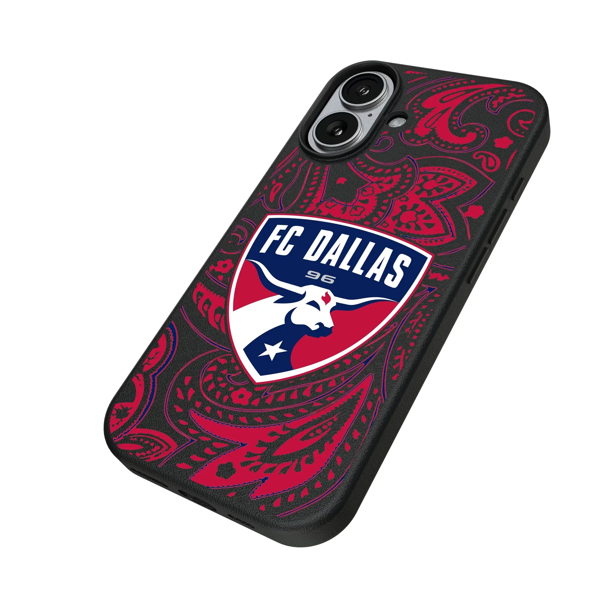 FC Dallas Paisley iPhone MagSafe Compatible Phone Case for Apple iPhone - Isometric View#Device_iPhone 17