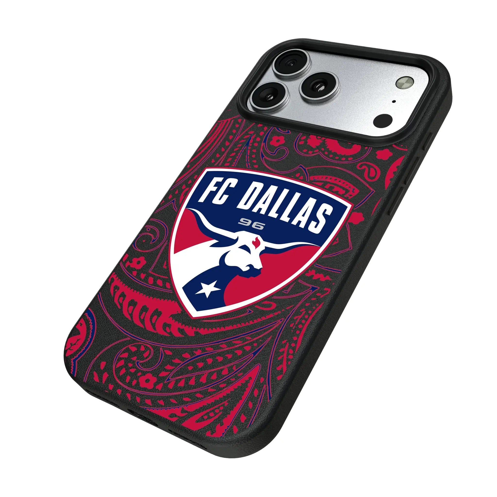 FC Dallas Paisley iPhone MagSafe Compatible Phone Case for Apple iPhone - Isometric View#Device_iPhone 17 Pro Max
