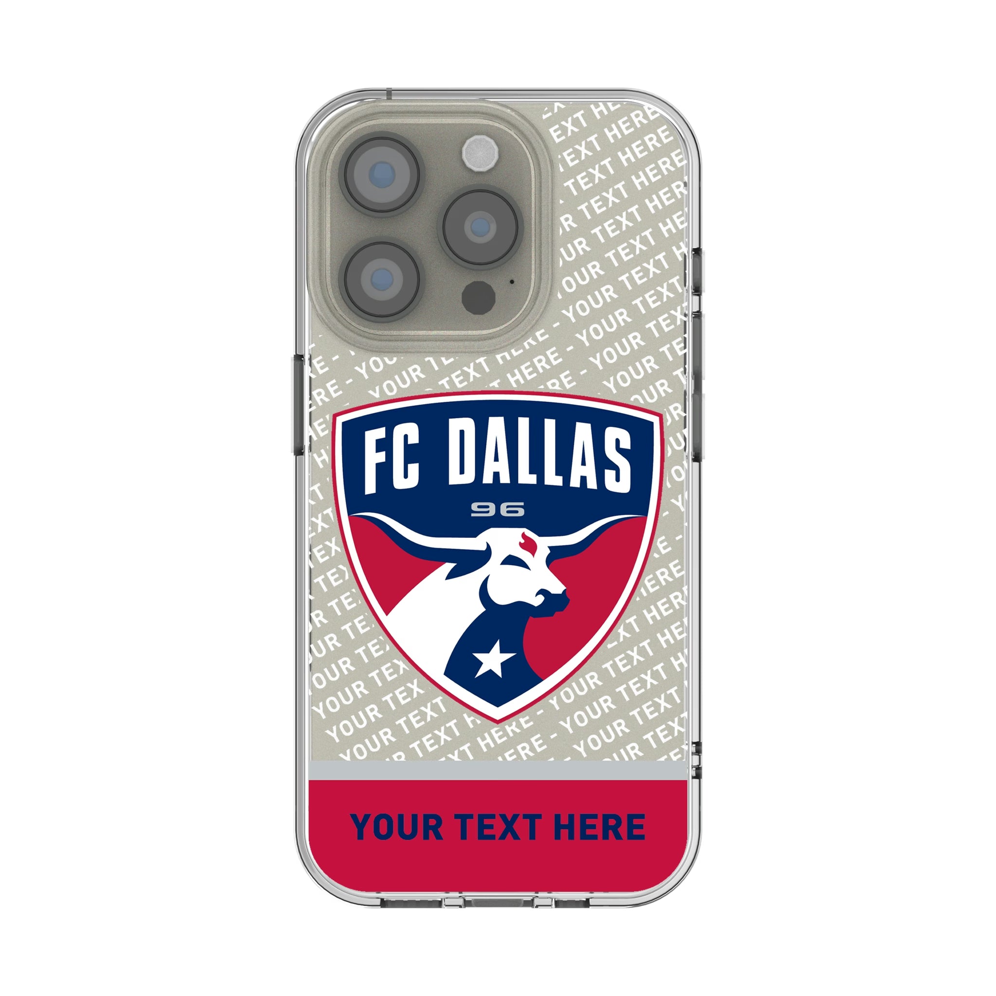 FC Dallas Personalized EndZone Plus iPhone Clear Phone Case for Apple iPhone