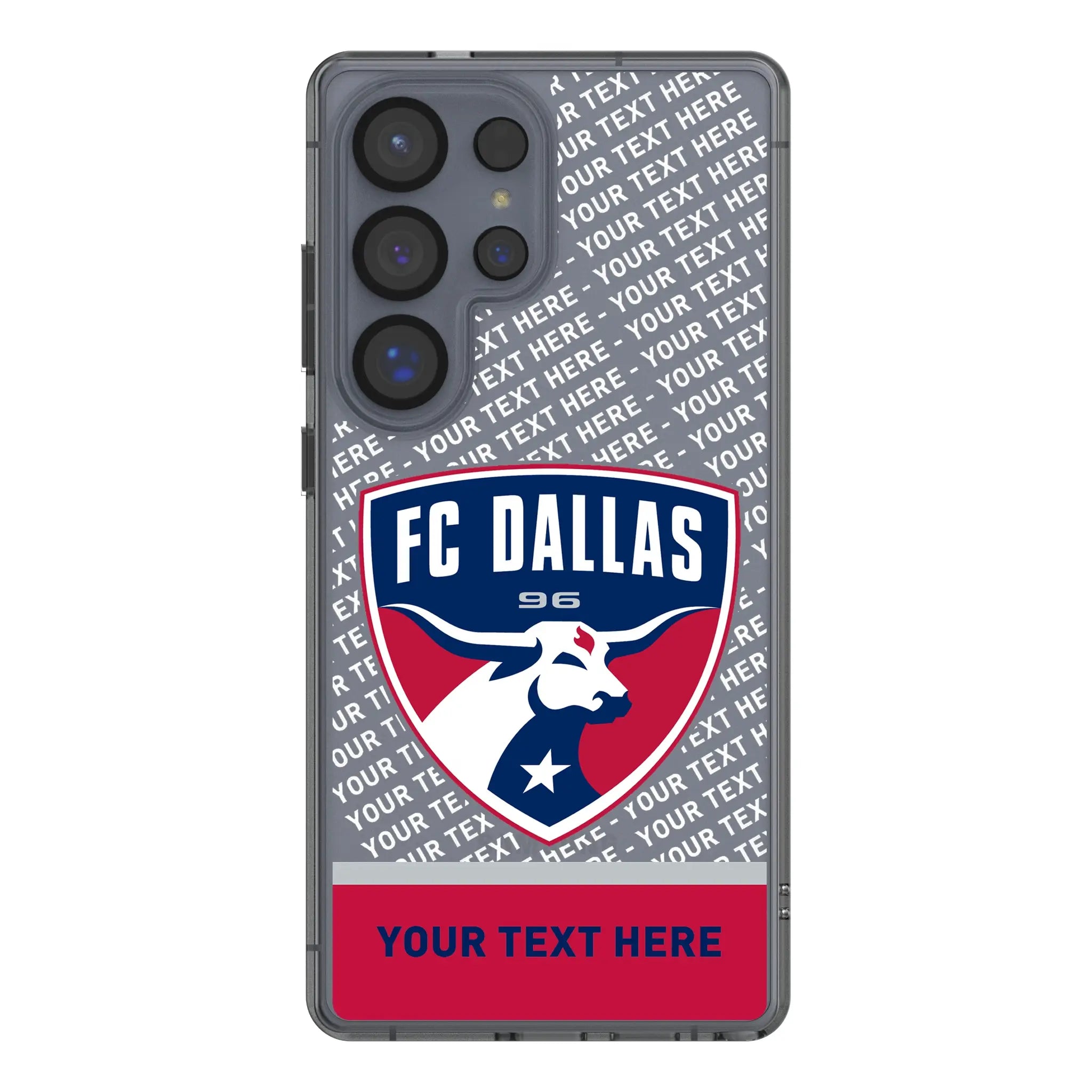 FC Dallas Personalized EndZone Plus Galaxy Clear Phone Case for Samsung Galaxy