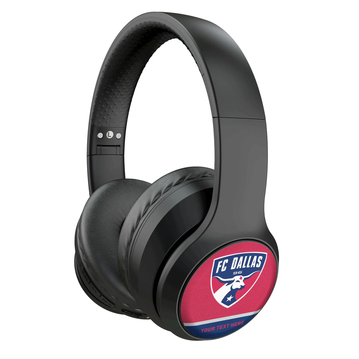 FC Dallas Personalized Endzone Solid Wireless Over-Ear Headphones With Case