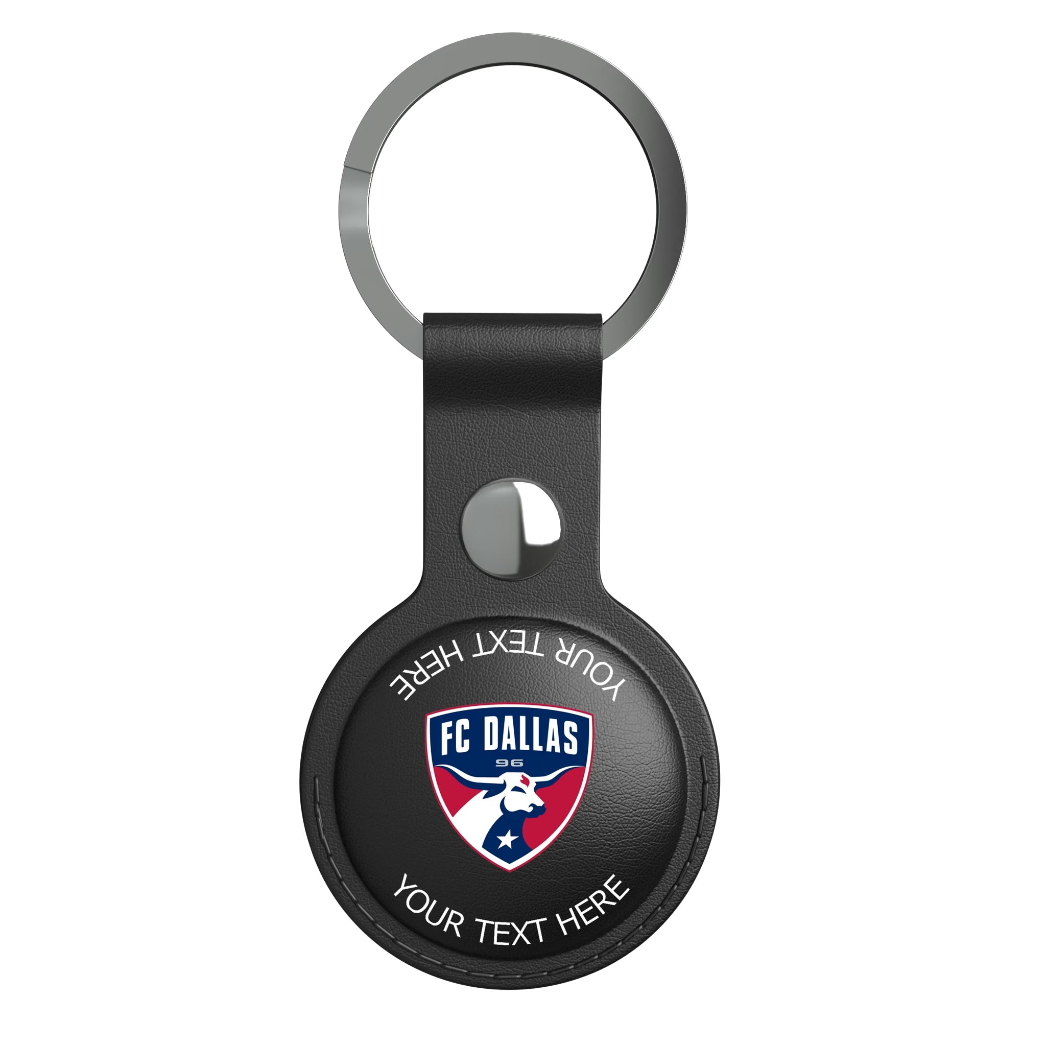 FC Dallas Personalized Insignia AirTag Black Airtag Holder