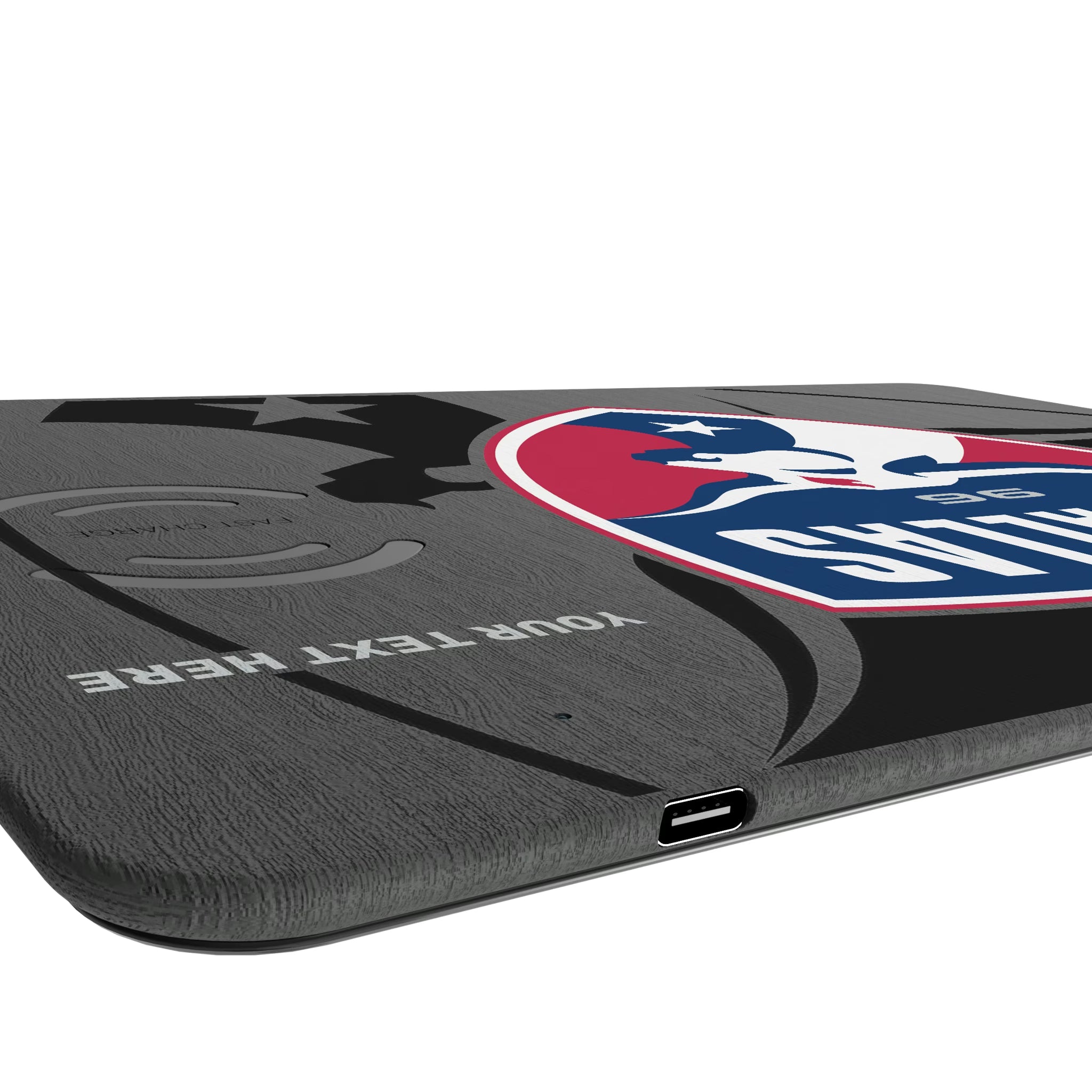 FC Dallas Personalized Tilt 15-Watt Wireless Charger and Mouse Pad