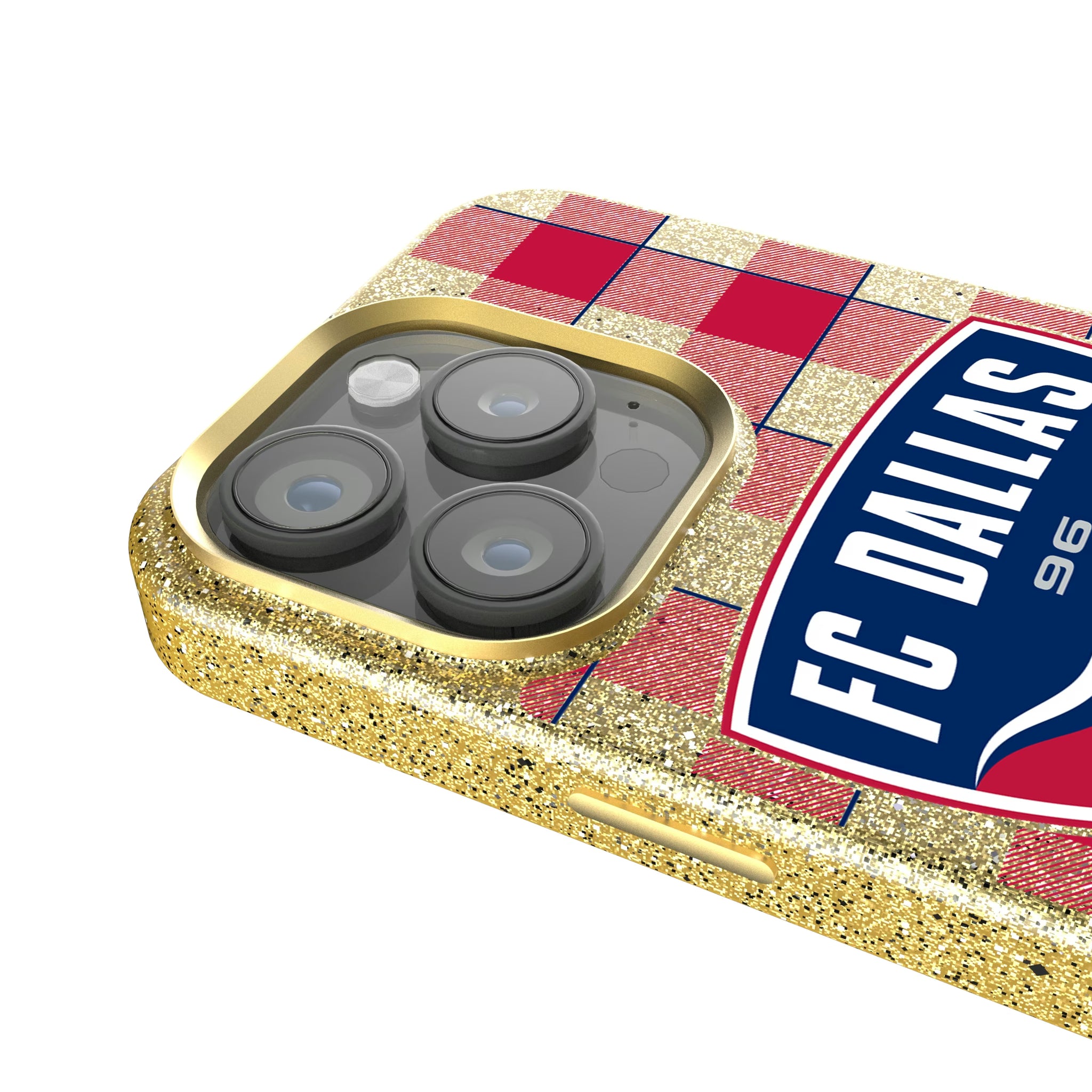 FC Dallas Plaid iPhone Bling Phone Case for Apple iPhone - Detail