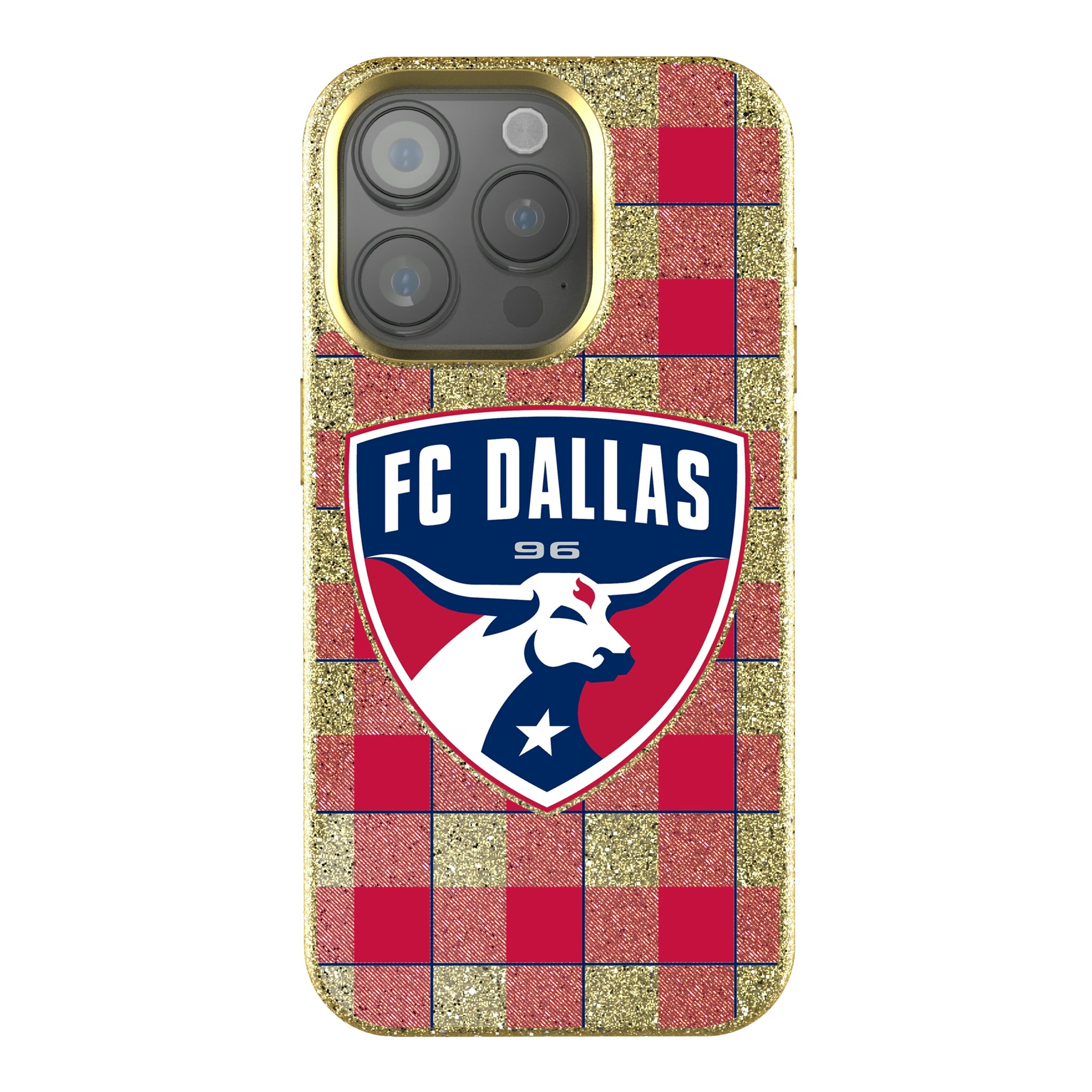 FC Dallas Plaid iPhone Bling Phone Case for Apple iPhone