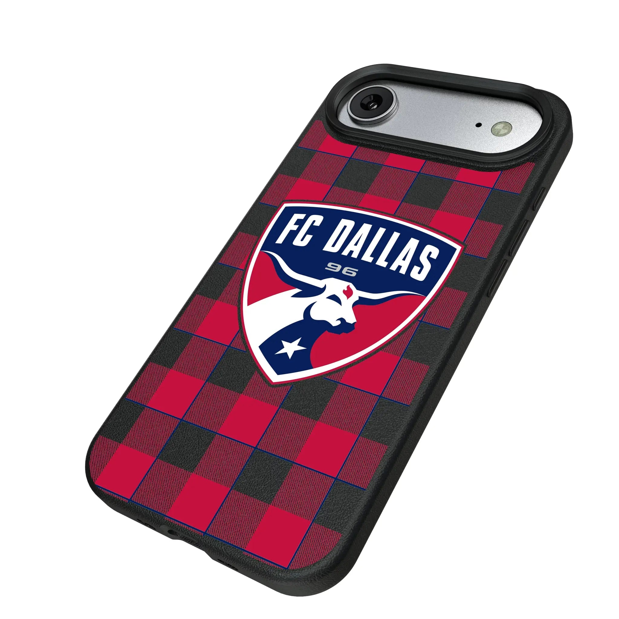 FC Dallas Plaid iPhone MagSafe Compatible Phone Case for Apple iPhone - Isometric View#Device_iPhone Air