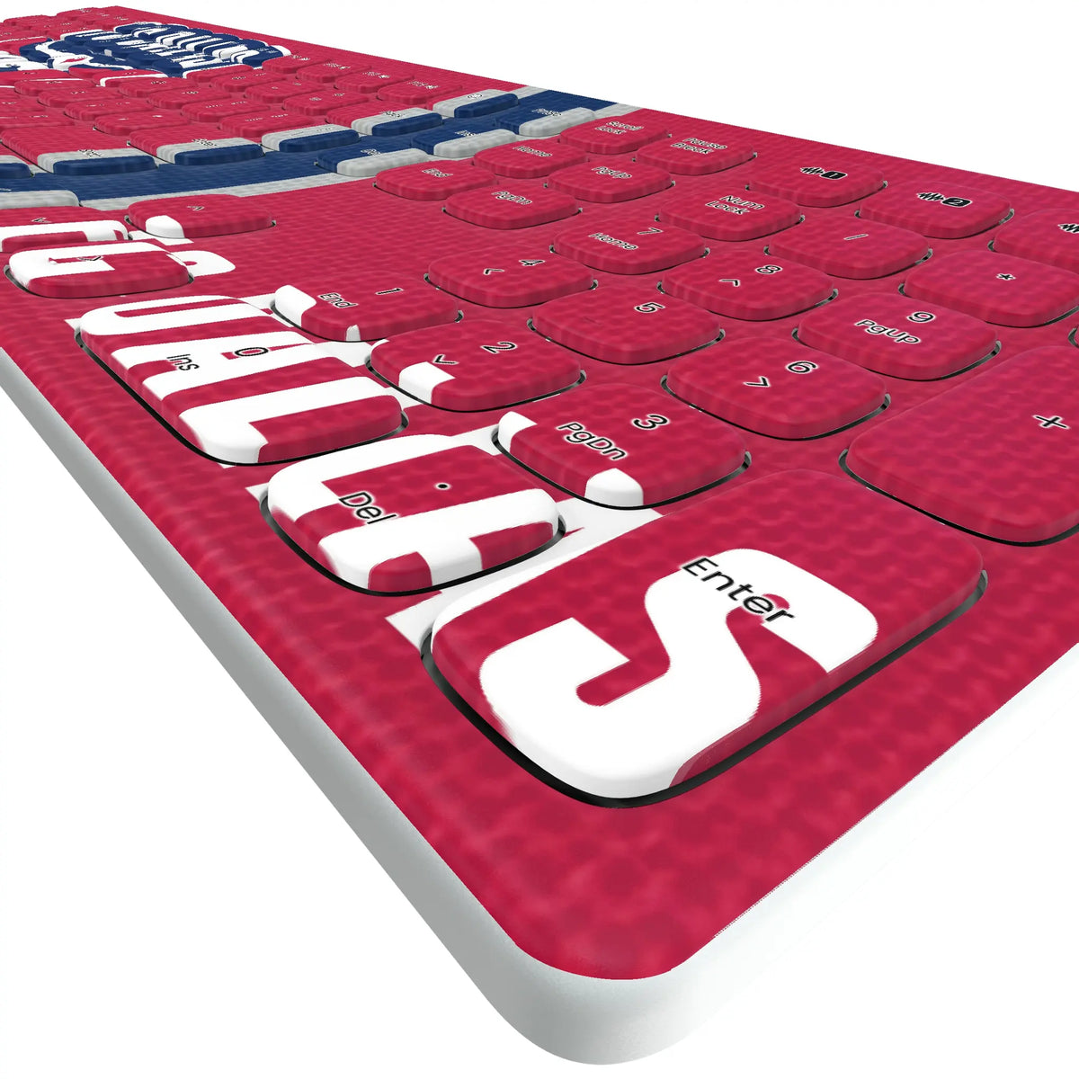 FC Dallas Stripe KKB605 Curved Wireless Keyboard - Detail