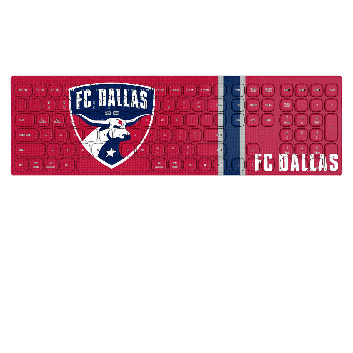 FC Dallas Stripe KKB605 Curved Wireless Keyboard