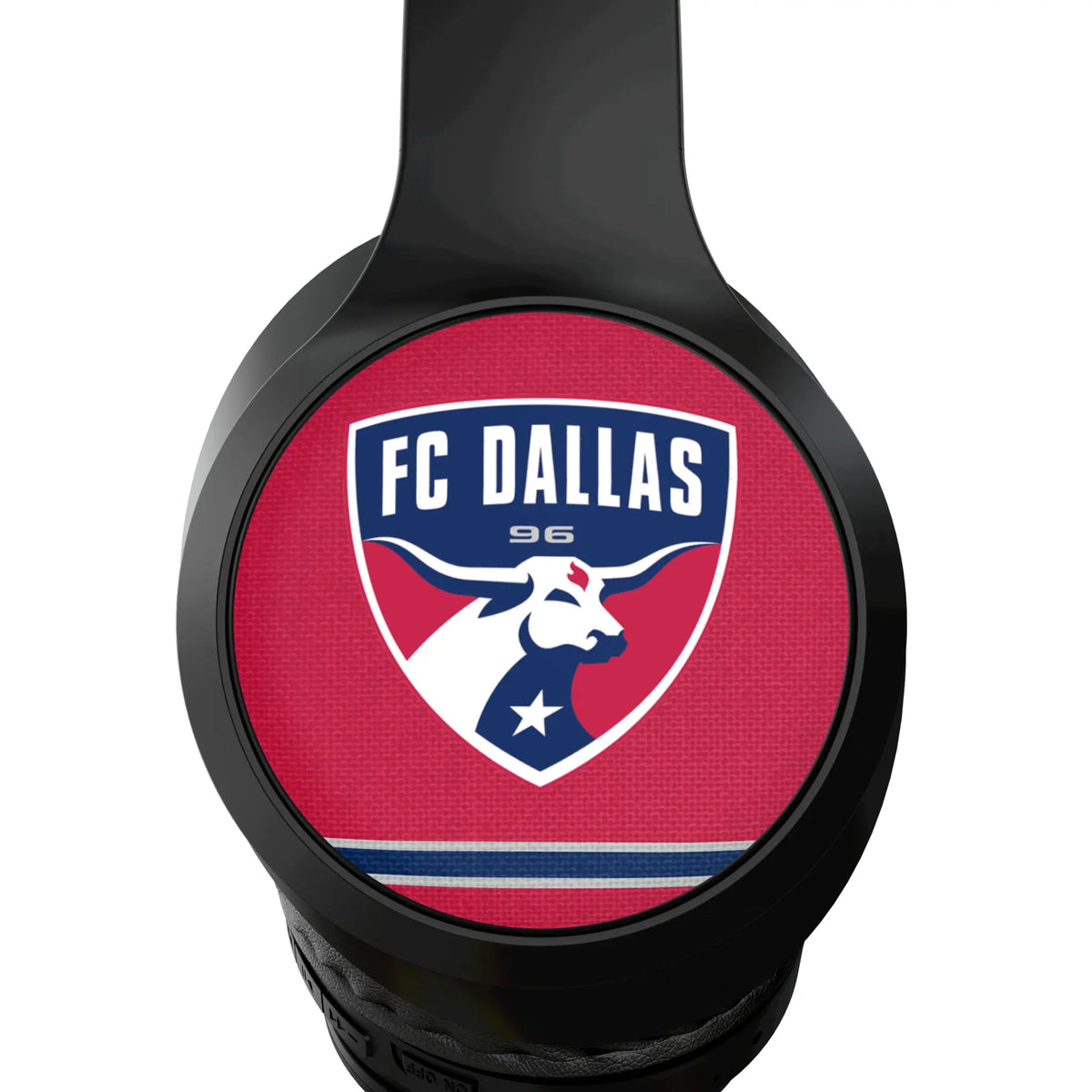 FC Dallas Stripe Wireless Over-Ear Headphones With Case - Detail