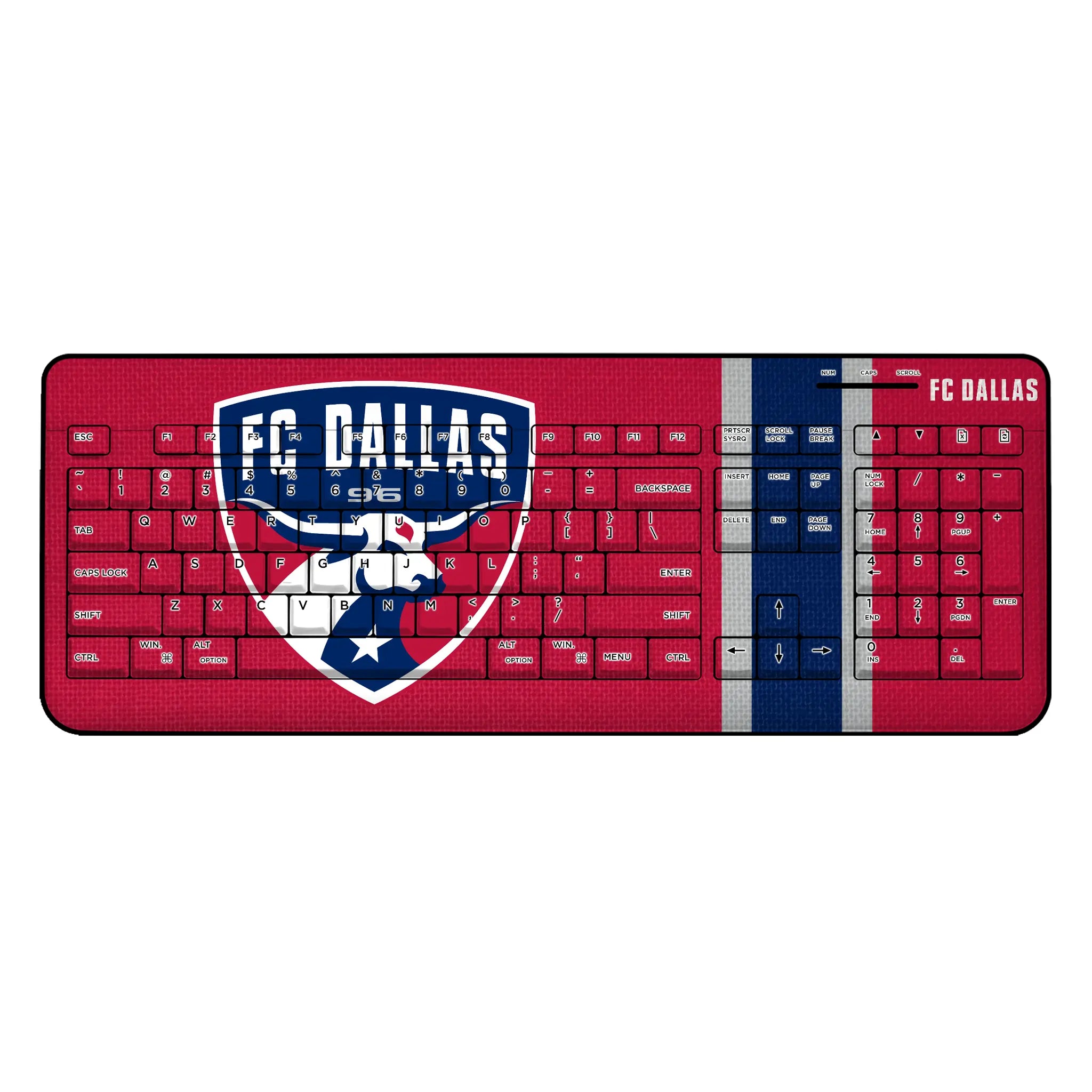 FC Dallas Stripe Wireless USB Keyboard