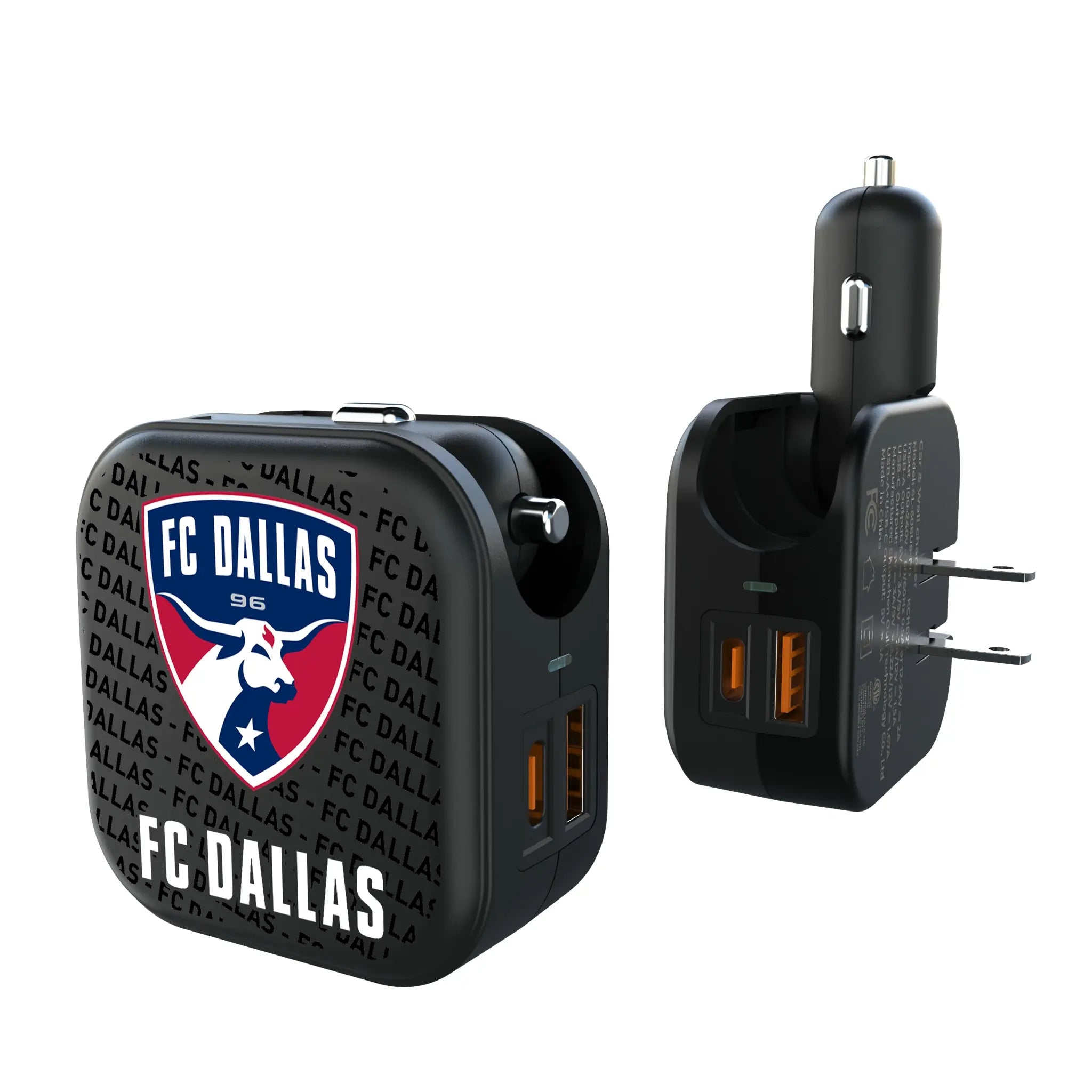 FC Dallas Text Backdrop 2 in 1 USB A/C Charger