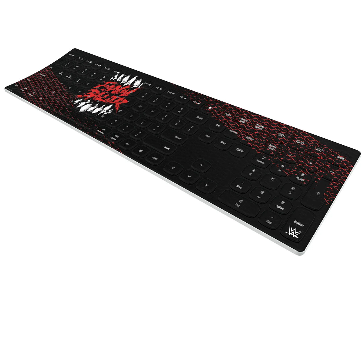 Finn Balor Steel KKB605 Curved Wireless Keyboard - Isometric View