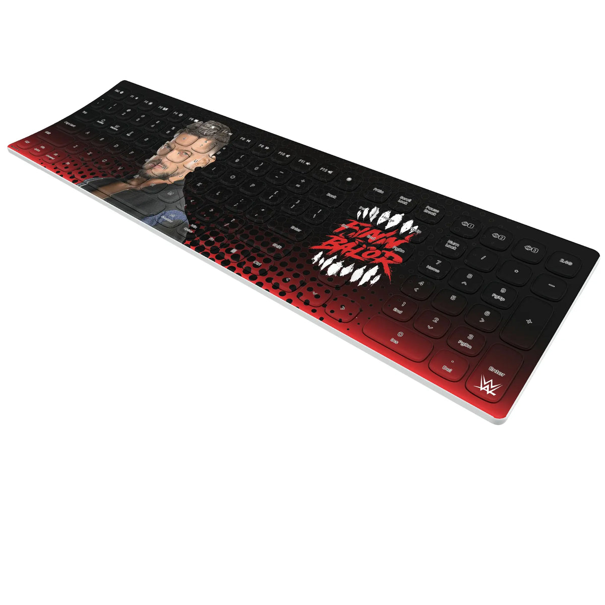 Finn Balor Superstar KKB605 Curved Wireless Keyboard - Isometric View