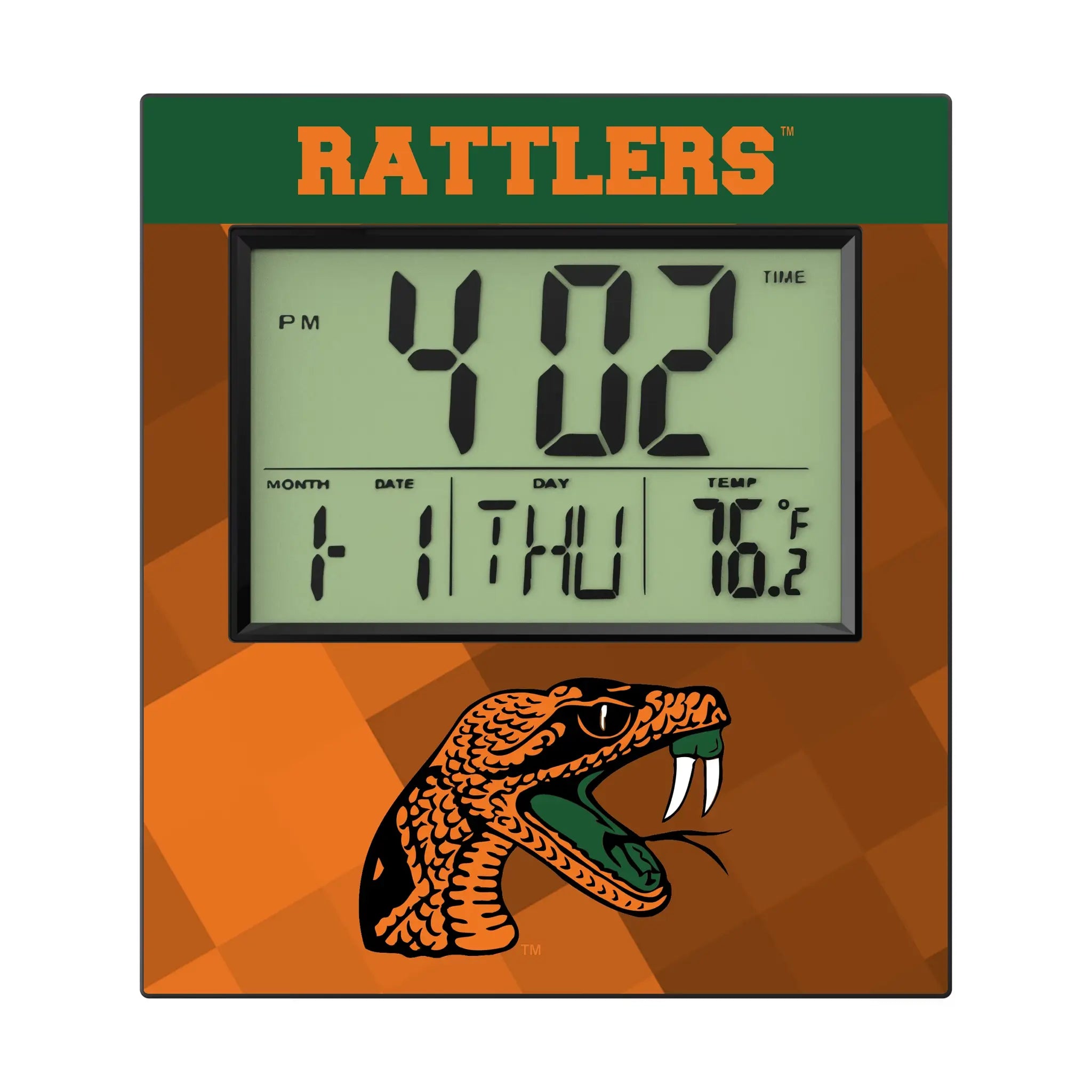 Florida A&M University Rattlers Color Block Wall Clock
