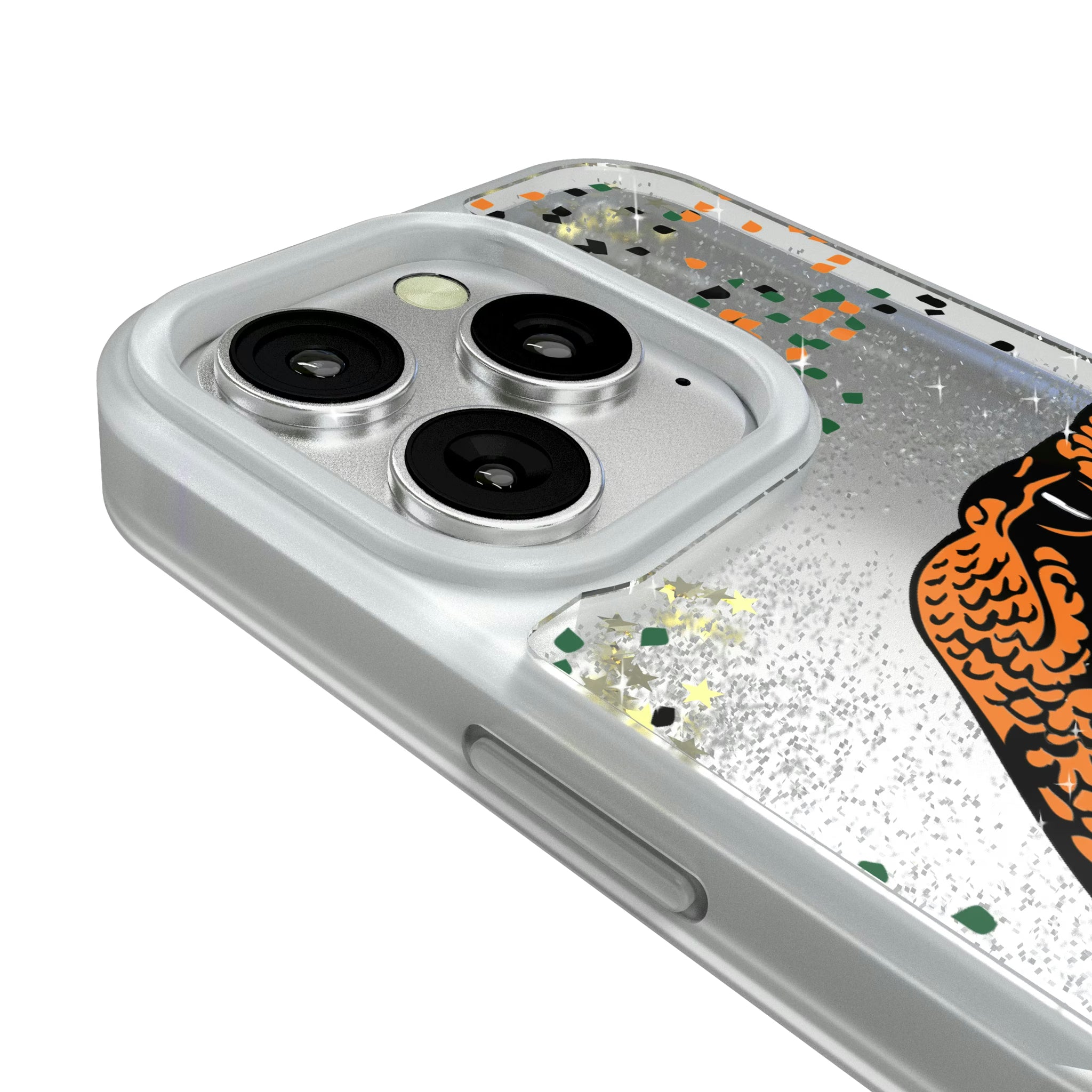 Florida A&M University Rattlers Confetti iPhone Glitter Phone Case for Apple iPhone - Detail#Device_iPhone 16 Pro