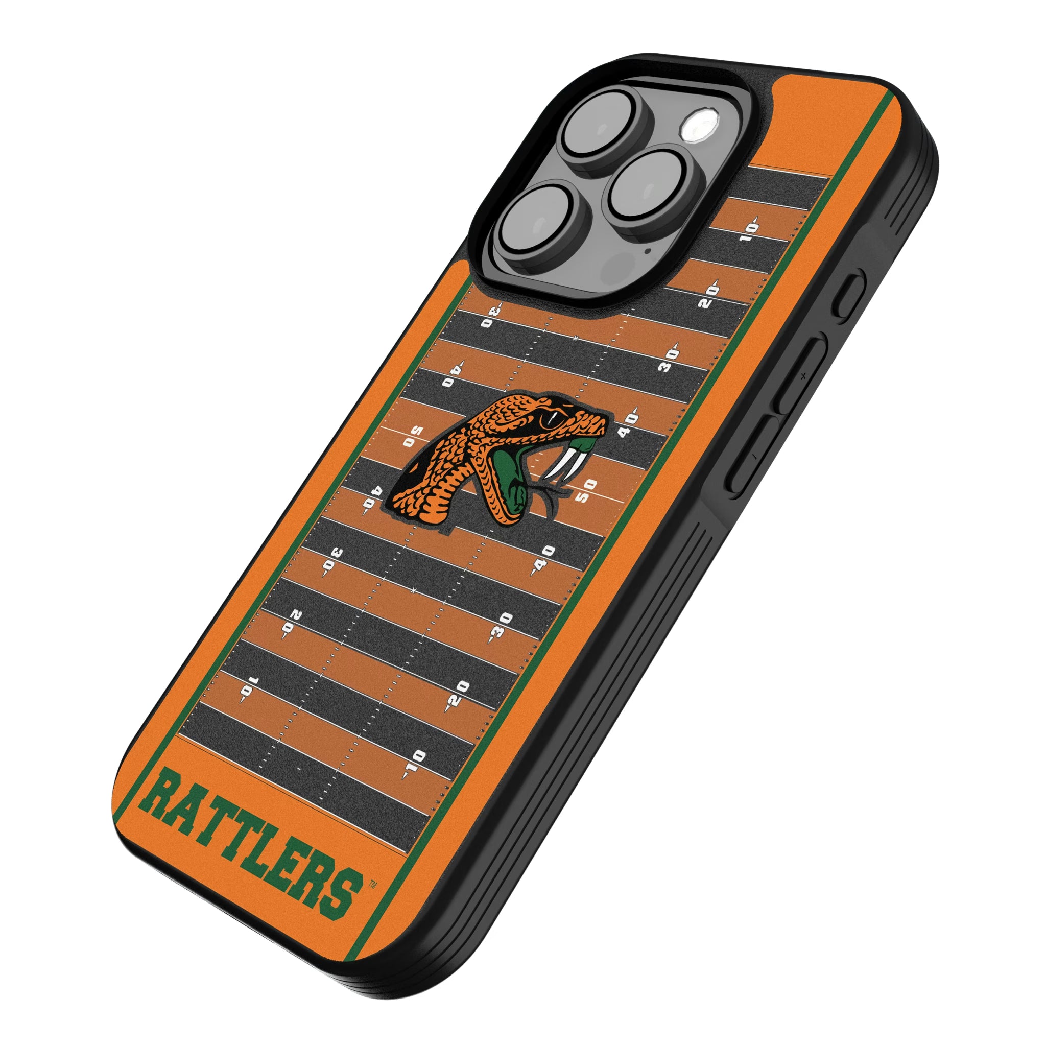 Florida A&M University Rattlers Field iPhone Bump Phone Case for Apple iPhone - Isometric View