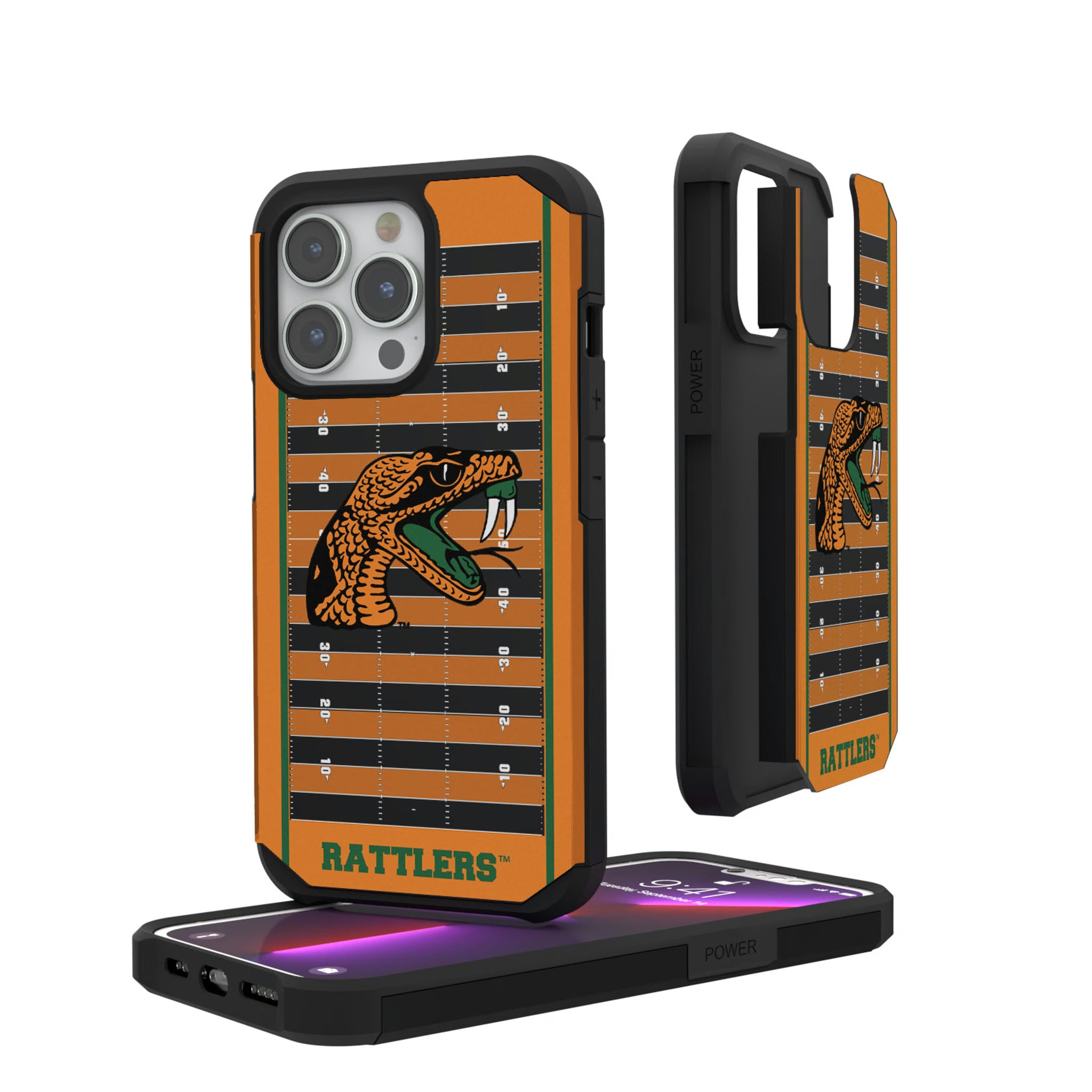Florida A&M University Rattlers Field iPhone Rugged Phone Case for Apple iPhone