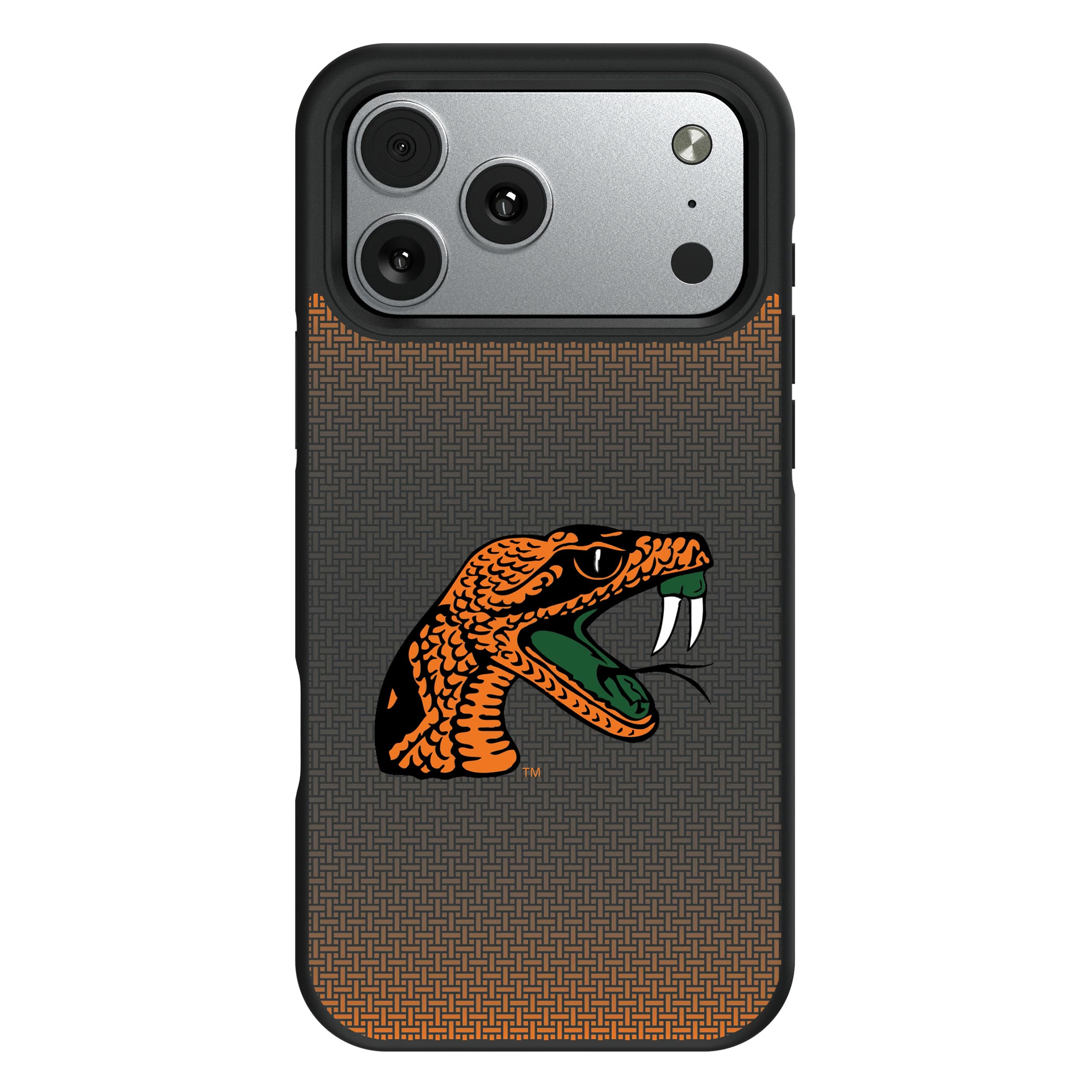 Florida A&M University Rattlers Linen iPhone Bump Phone Case for Apple iPhone#Device_iPhone 17 Pro Max