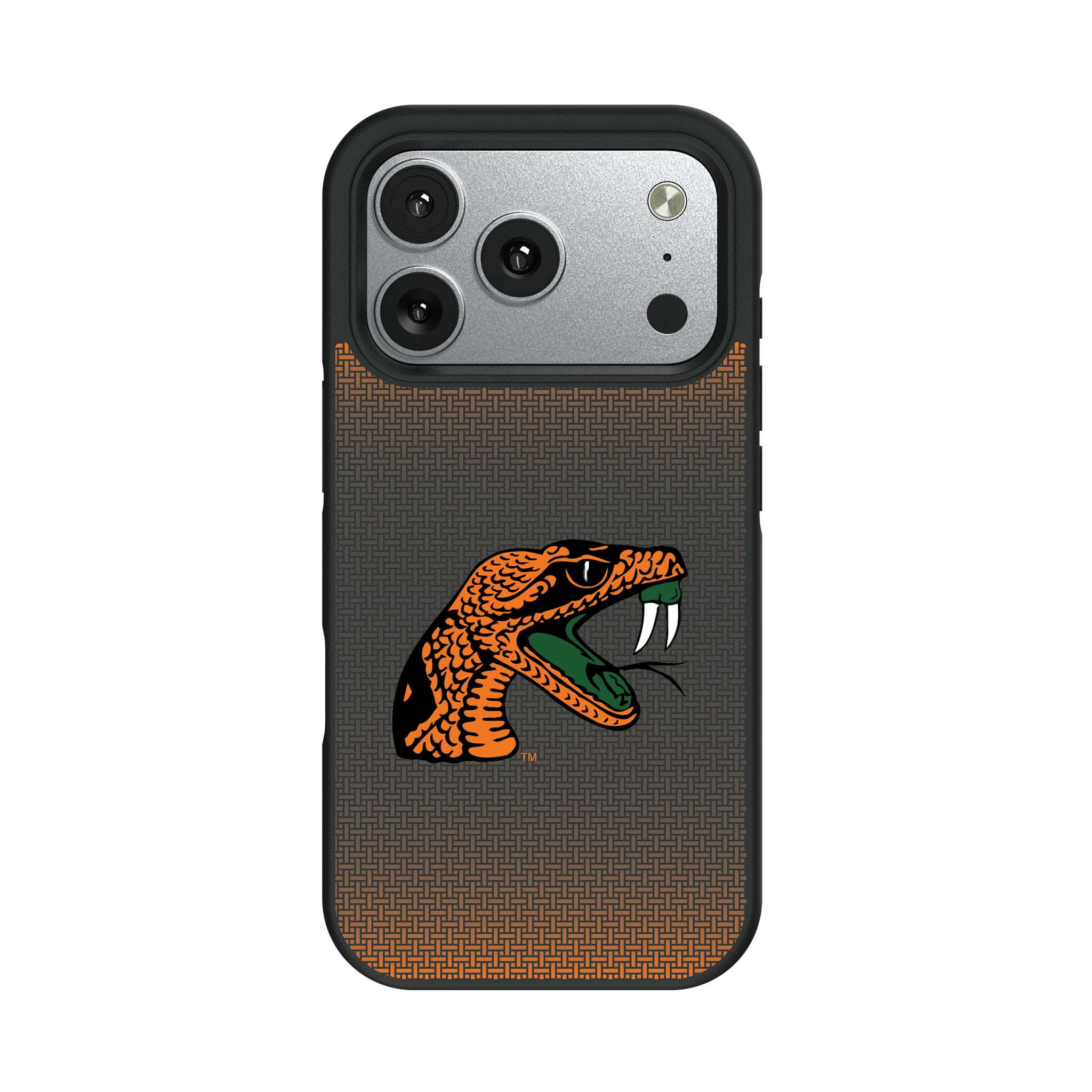 Florida A&M University Rattlers Linen iPhone Bump Phone Case for Apple iPhone#Device_iPhone 17 Pro