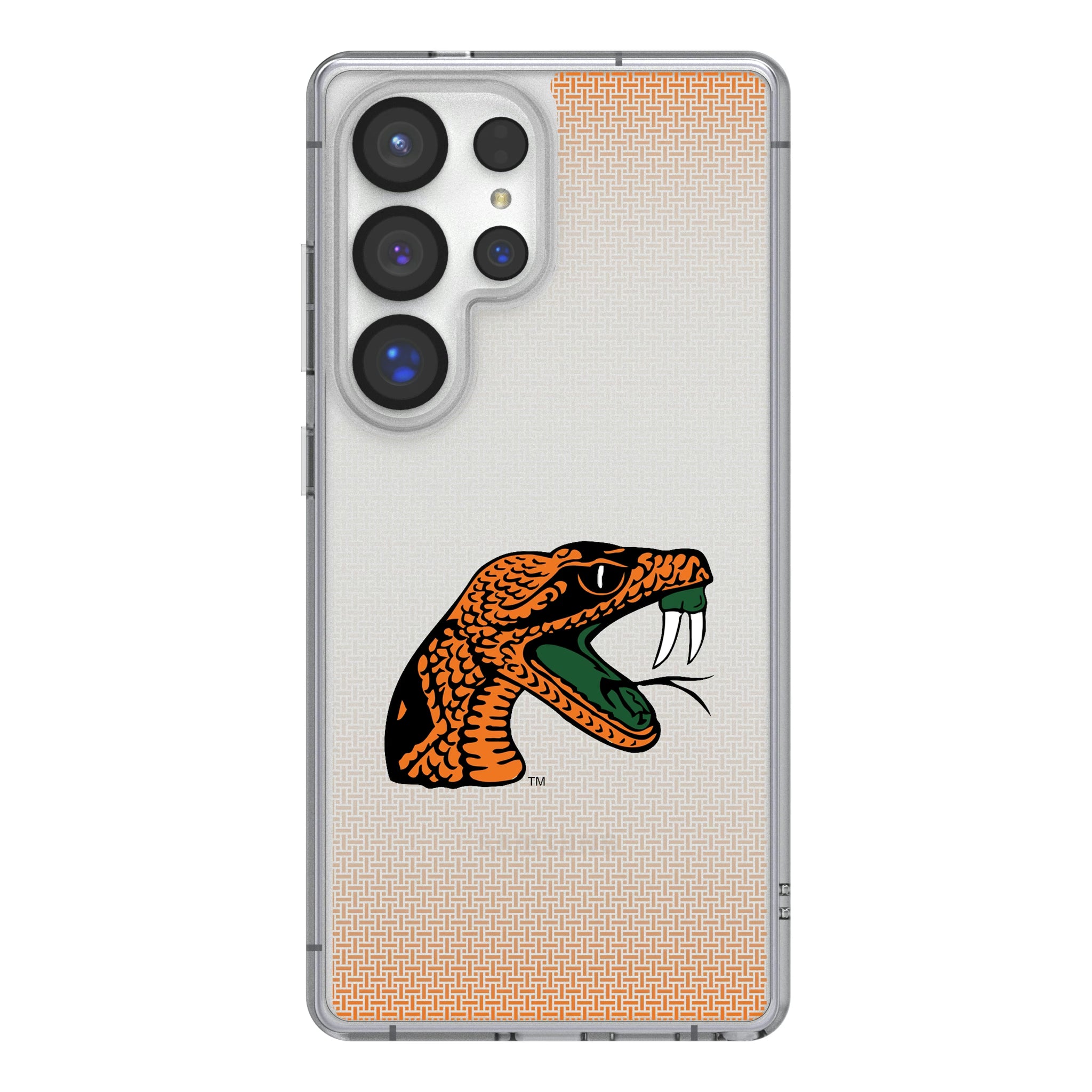 Florida A&M University Rattlers Linen Galaxy Clear Phone Case for Samsung Galaxy