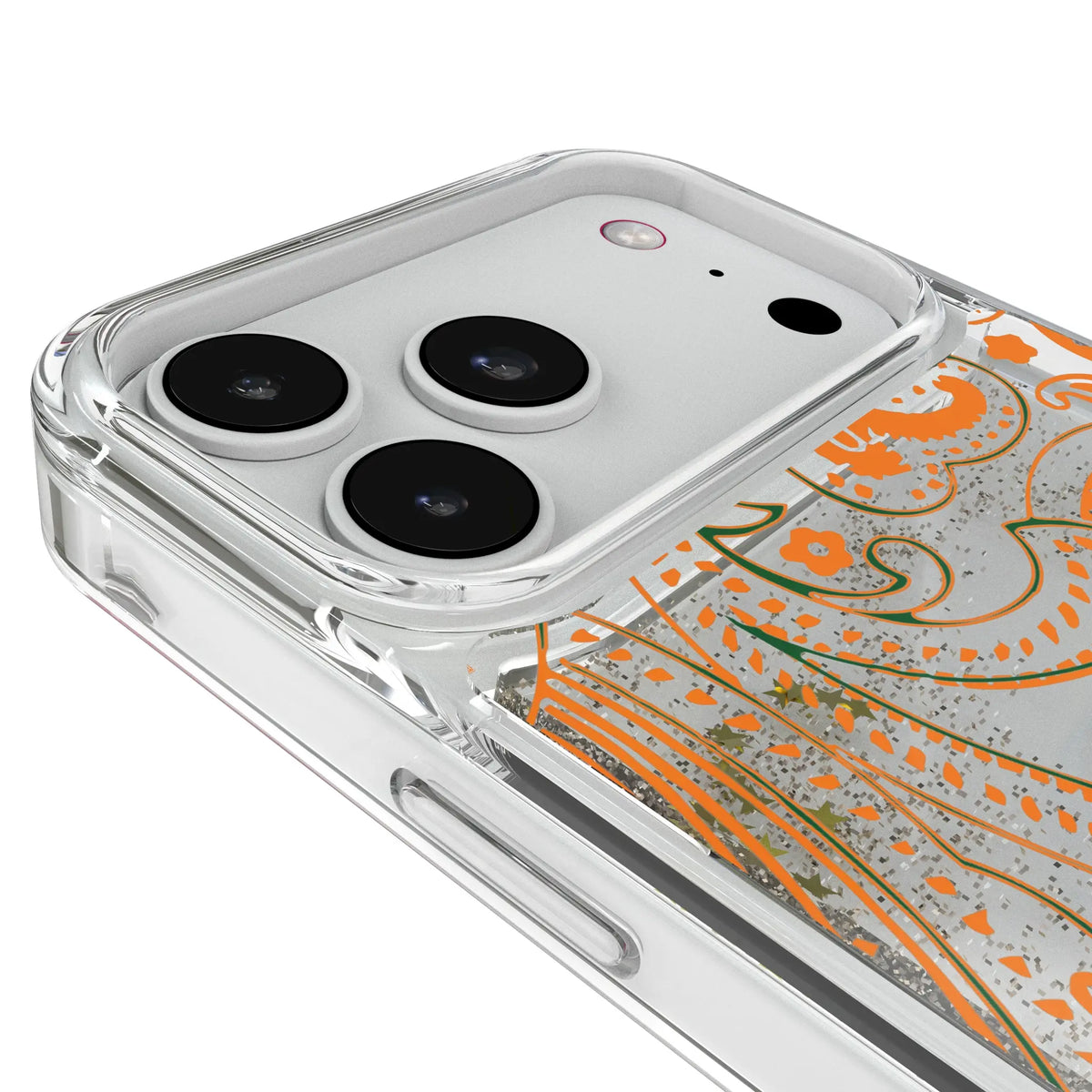Florida A&M University Rattlers Paisley iPhone Glitter Phone Case for Apple iPhone - Detail#Device_iPhone 18 Pro Max