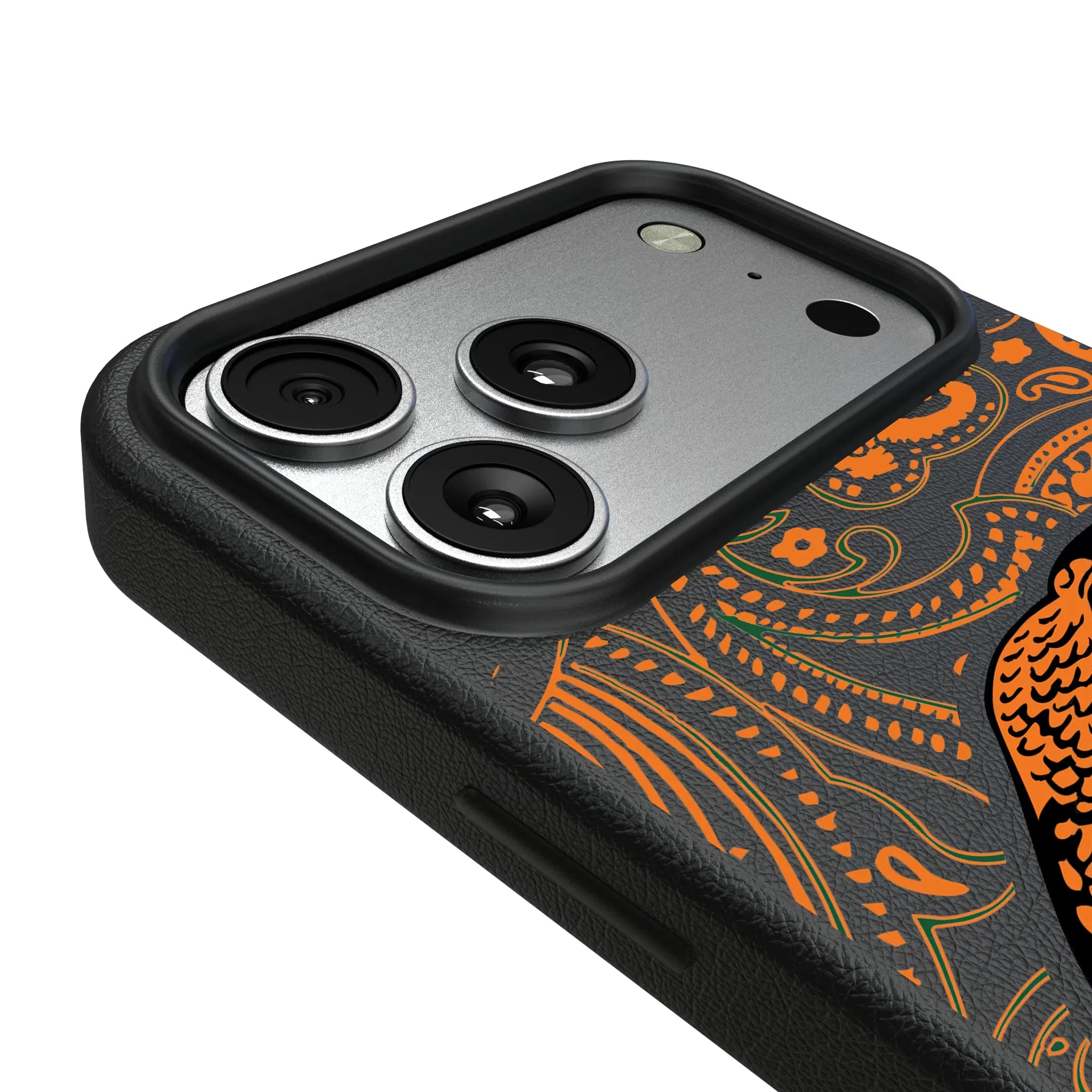 Florida A&M University Rattlers Paisley iPhone MagSafe Compatible Phone Case for Apple iPhone - Detail#Device_iPhone 17 Pro Max