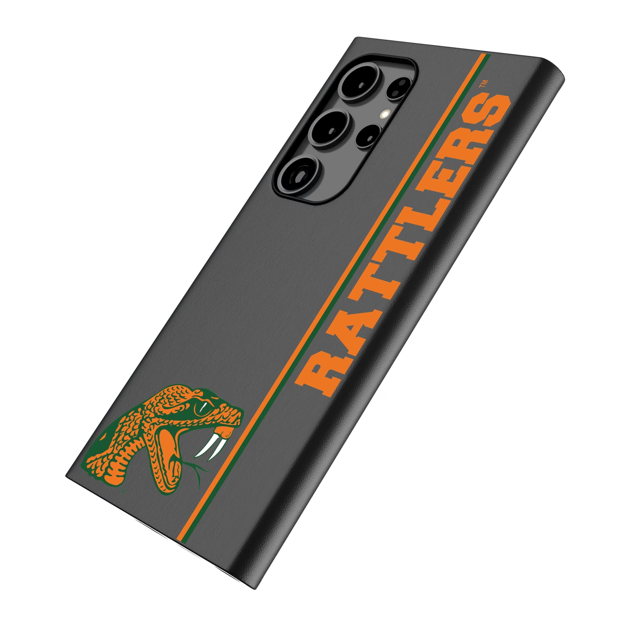 Florida A&M University Rattlers Sidebar Galaxy MagSafe Compatible Phone Case for Samsung Galaxy - Isometric View