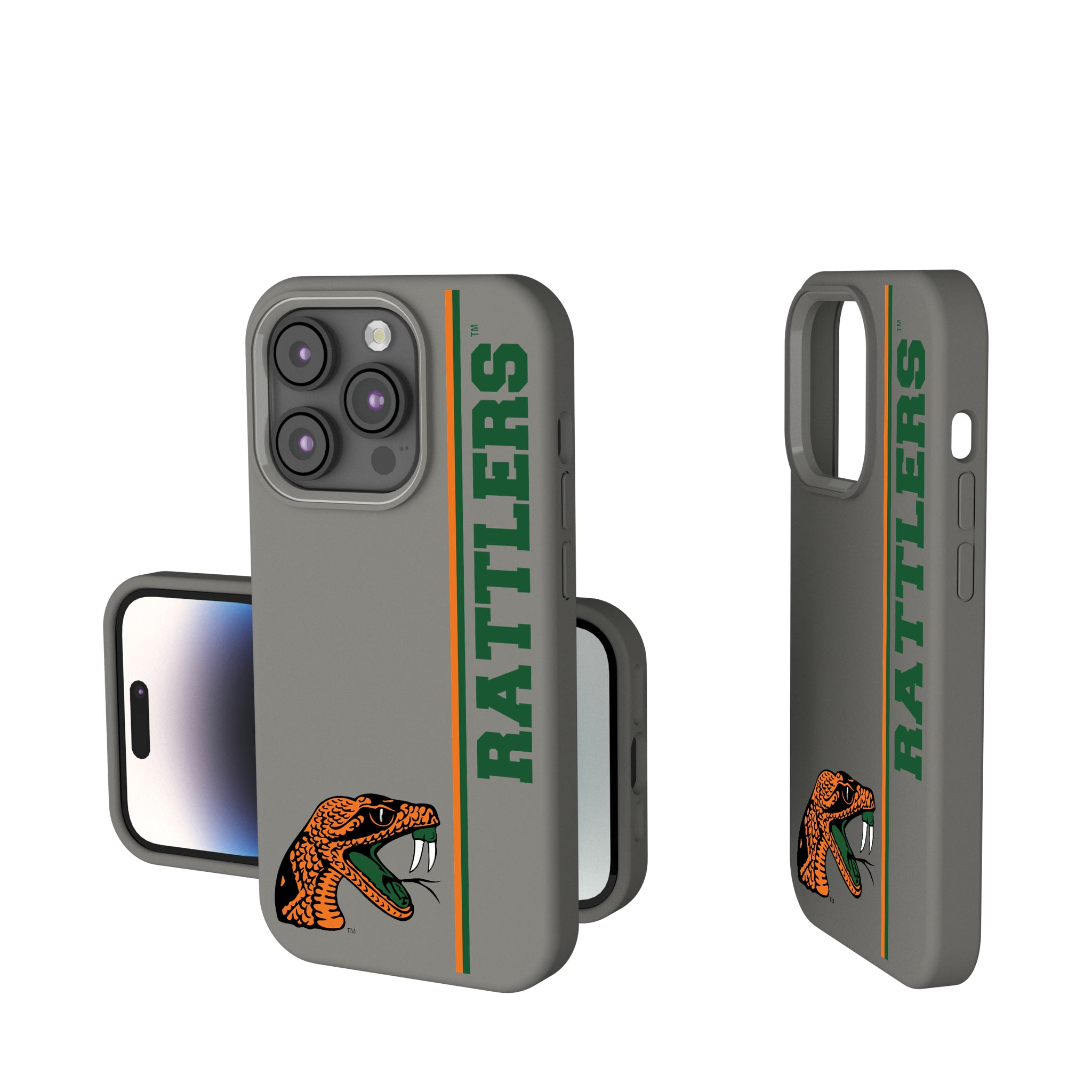 Florida A&M University Rattlers Sidebar iPhone Soft Touch Phone Case for Apple iPhone