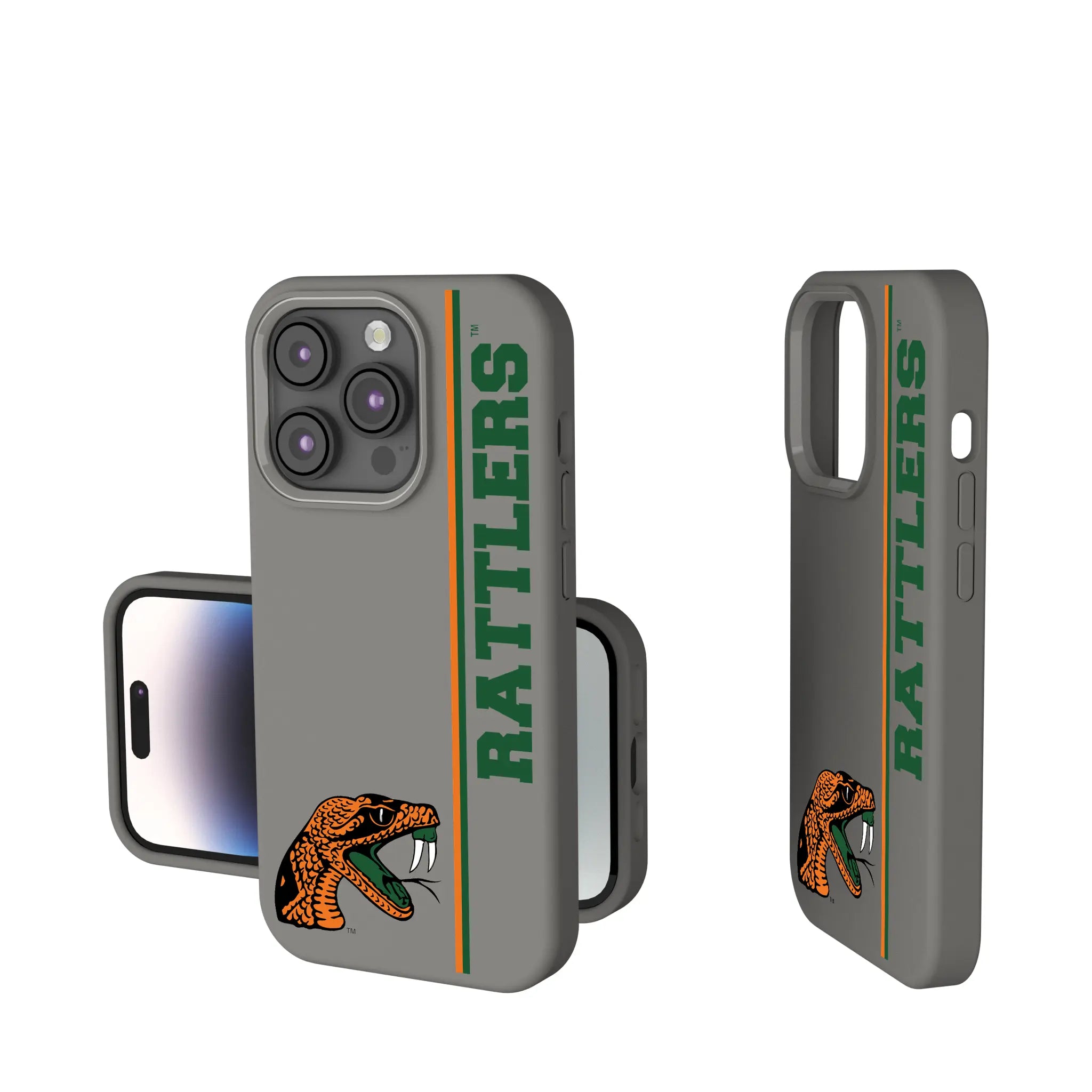 Florida A&M University Rattlers Sidebar iPhone Soft Touch Phone Case for Apple iPhone