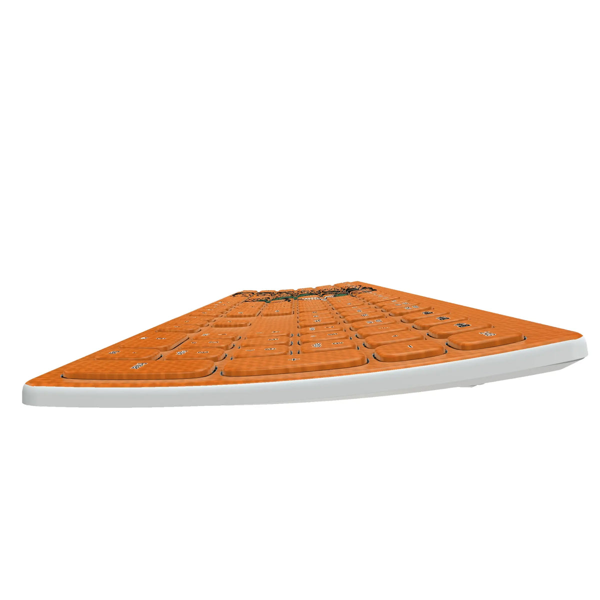 Florida A&M University Rattlers Solid KKB605 Curved Wireless Keyboard