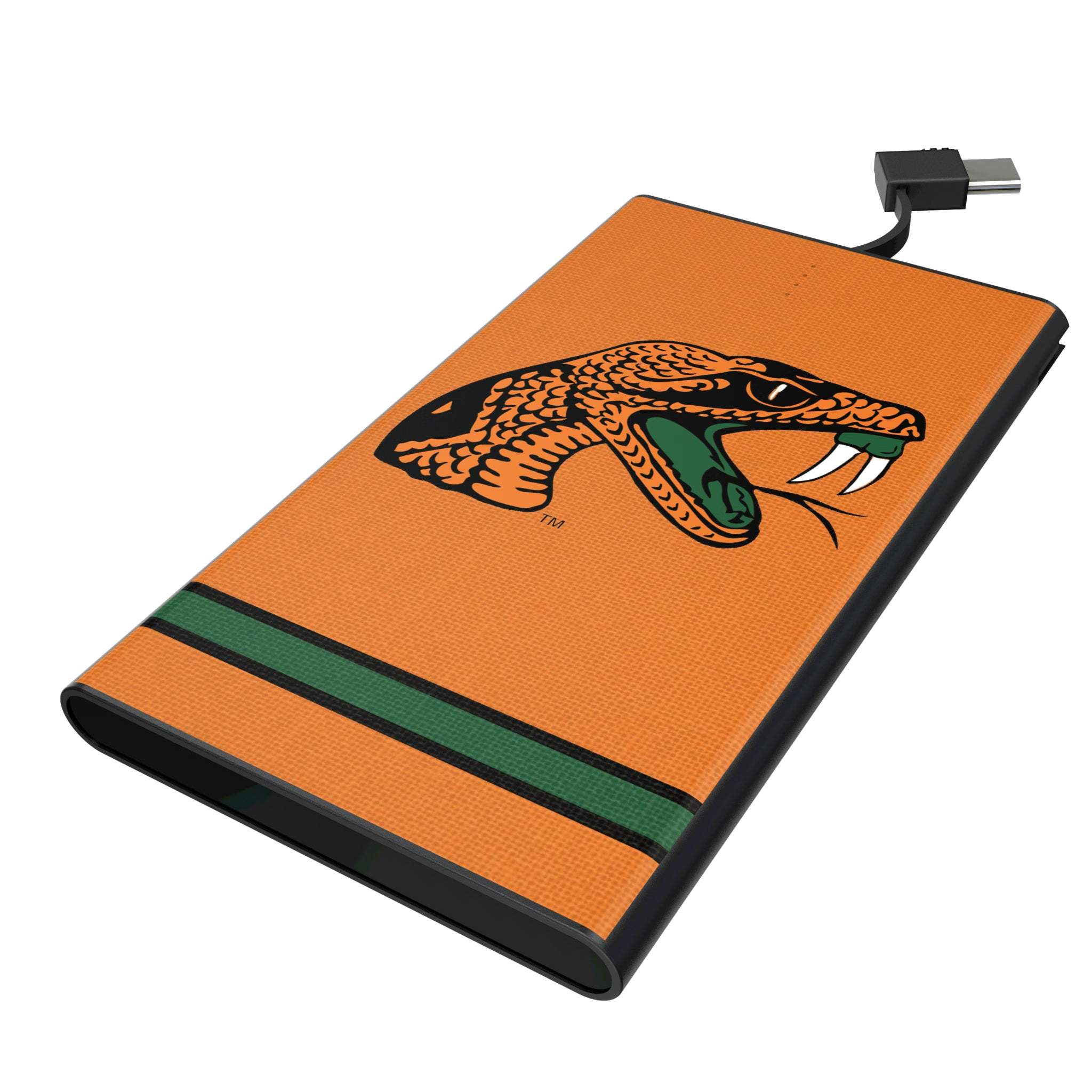 Florida A&M University Rattlers Stripe 5000mAh Flat Powerbank
