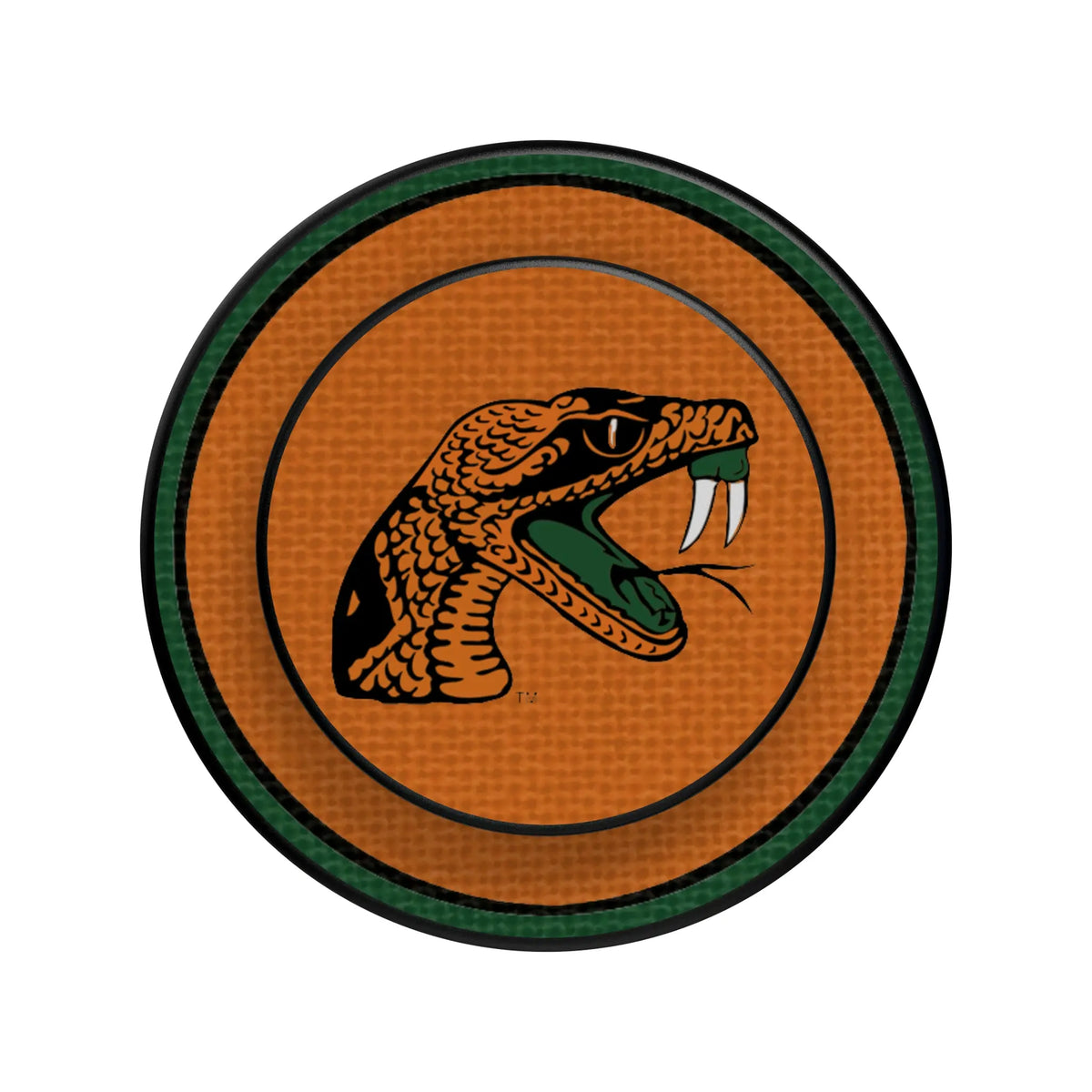 Florida A&M University Rattlers Stripe Popsockets Round Magnetic
