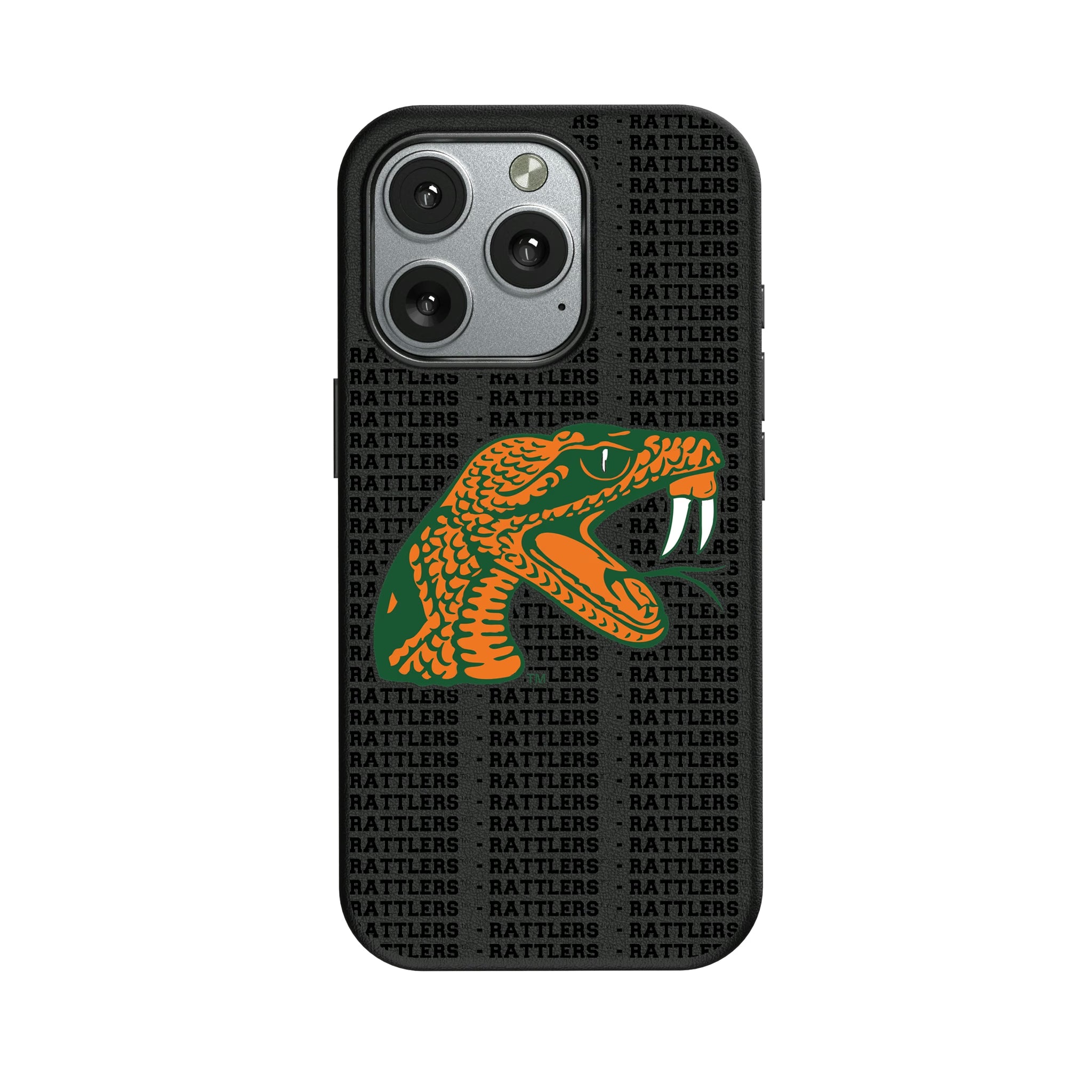 Florida A&M University Rattlers Text Backdrop iPhone MagSafe Compatible Phone Case for Apple iPhone