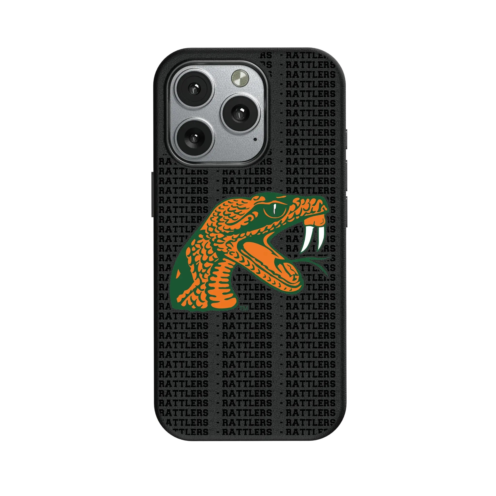 Florida A&M University Rattlers Text Backdrop iPhone MagSafe Compatible Phone Case for Apple iPhone