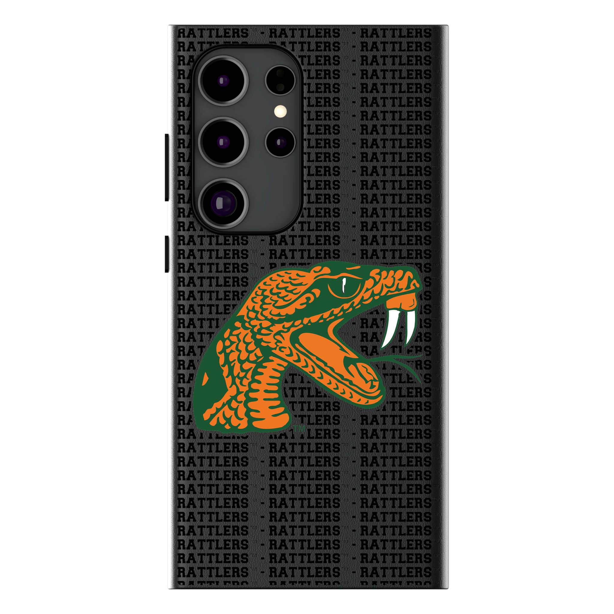 Florida A&M University Rattlers Text Backdrop Galaxy MagSafe Compatible Phone Case for Samsung Galaxy